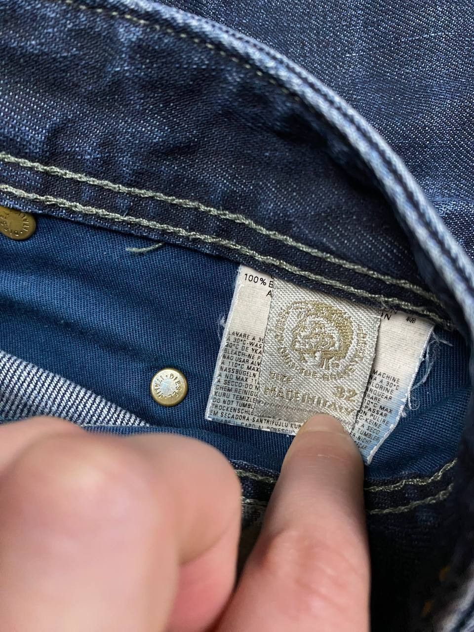 Diesel VERY RARE Vintage Y2K Diesel Distressed Jeans Denim Pants Size US 32 / EU 48 - 11 Thumbnail