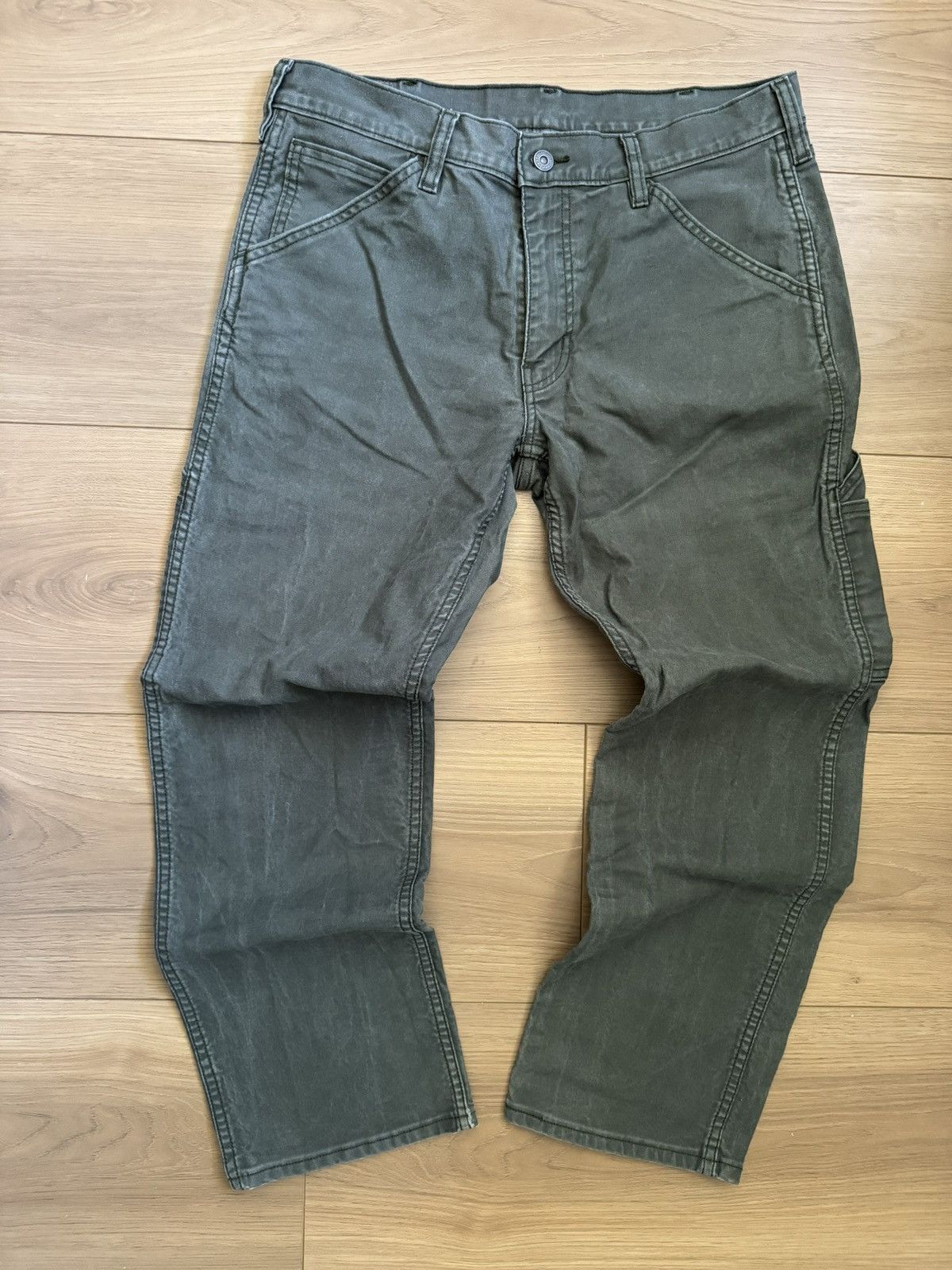 Levi's Levis Workwear Dark Green Size US 33 - 3 Thumbnail