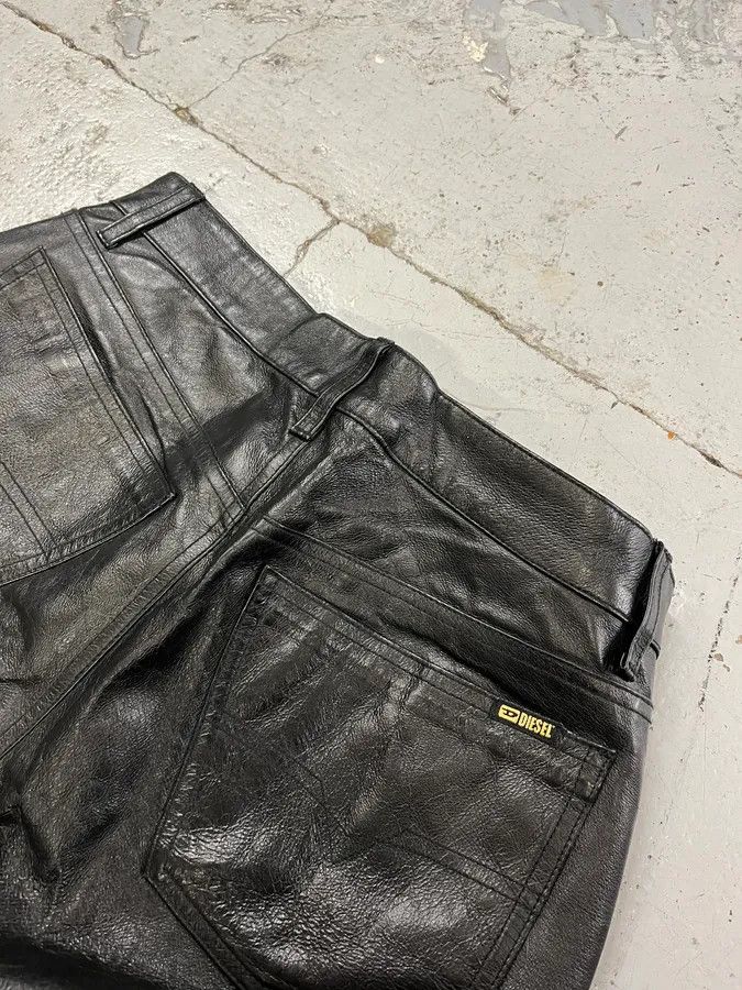 Diesel Diesel Biker Leather Black Pants Size US 30 / EU 46 - 11 Thumbnail