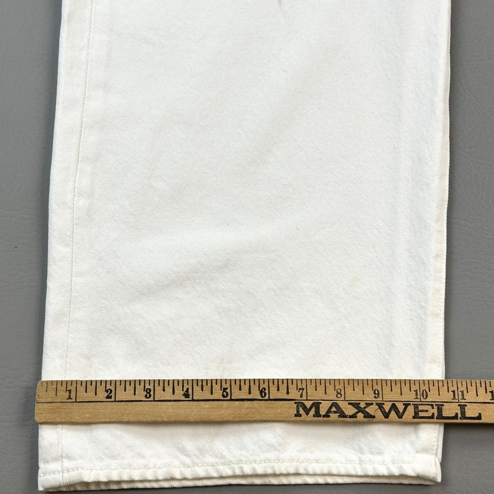 Levi's VINTAGE Levi's 501 Jeans Mens Big & Tall 52x34 White Denim Original Fit Button Fly Casual Size US 36 / EU 52 - 5 Thumbnail