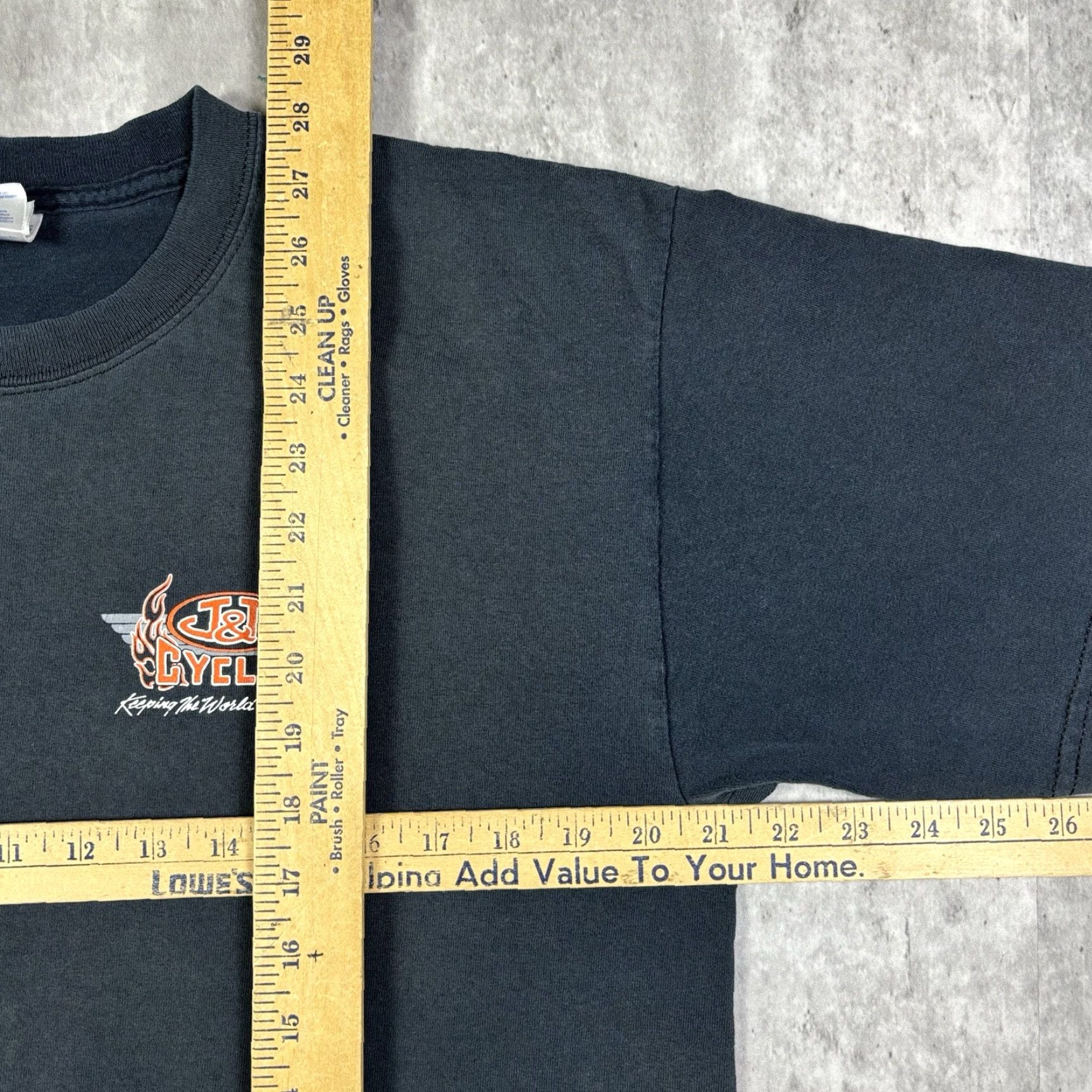 Gildan VINTAGE Motorcycle Engine Biker Flame T Shirt Men L Black Gildan Crew Neck Short Sleeve Graphic Print Size US L / EU 52-54 / 3 - 7 Thumbnail