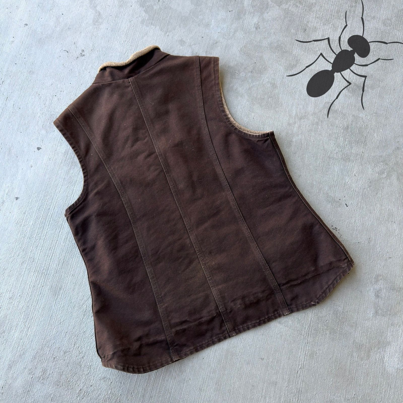 Carhartt × Vintage Carhartt WOMENS brown work wear vest Size US S / EU 44-46 / 1 - 4 Thumbnail