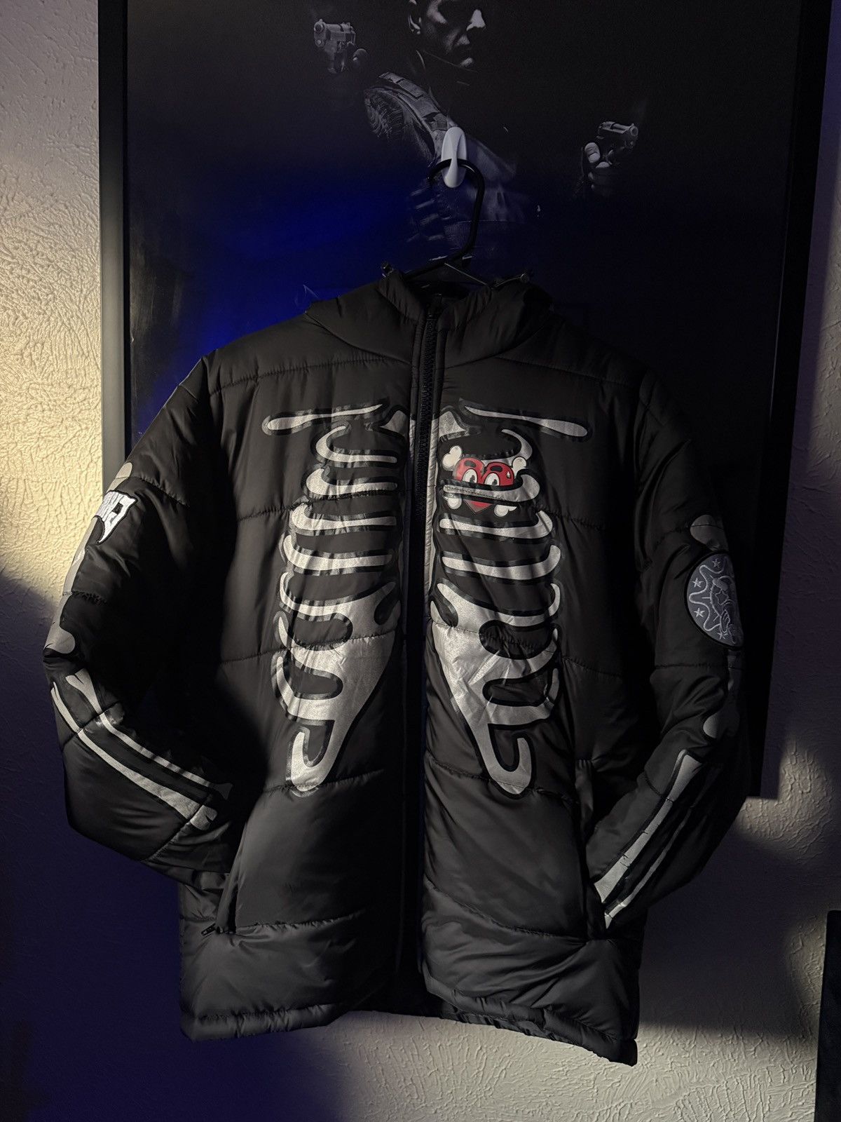Glo Gang RARE glo gang skeleton reflective halloween puffer jacket Size US S / EU 44-46 / 1 - 3 Thumbnail
