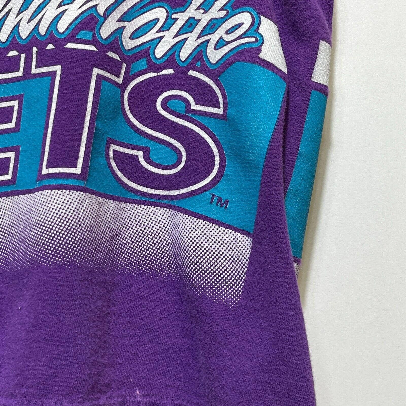 Salem Sportswear × Vintage Vintage 90s NBA Charlotte Hornets Salem T-shirt XL Size US XL / EU 56 / 4 - 8 Thumbnail