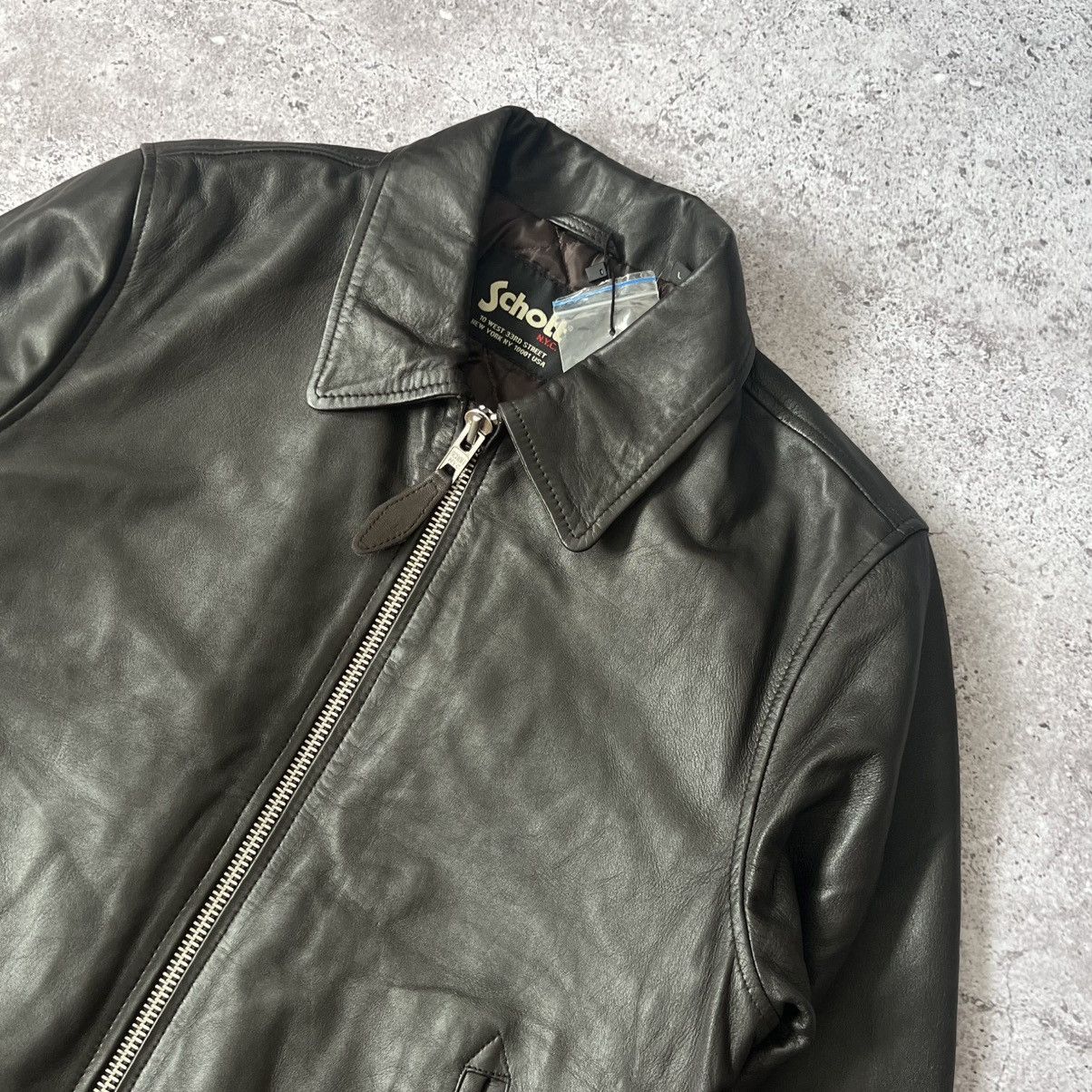Schott Schott NYC LC Detroit Lambskin Leather Bomber Jacket Size US L / EU 52-54 / 3 - 2 Thumbnail