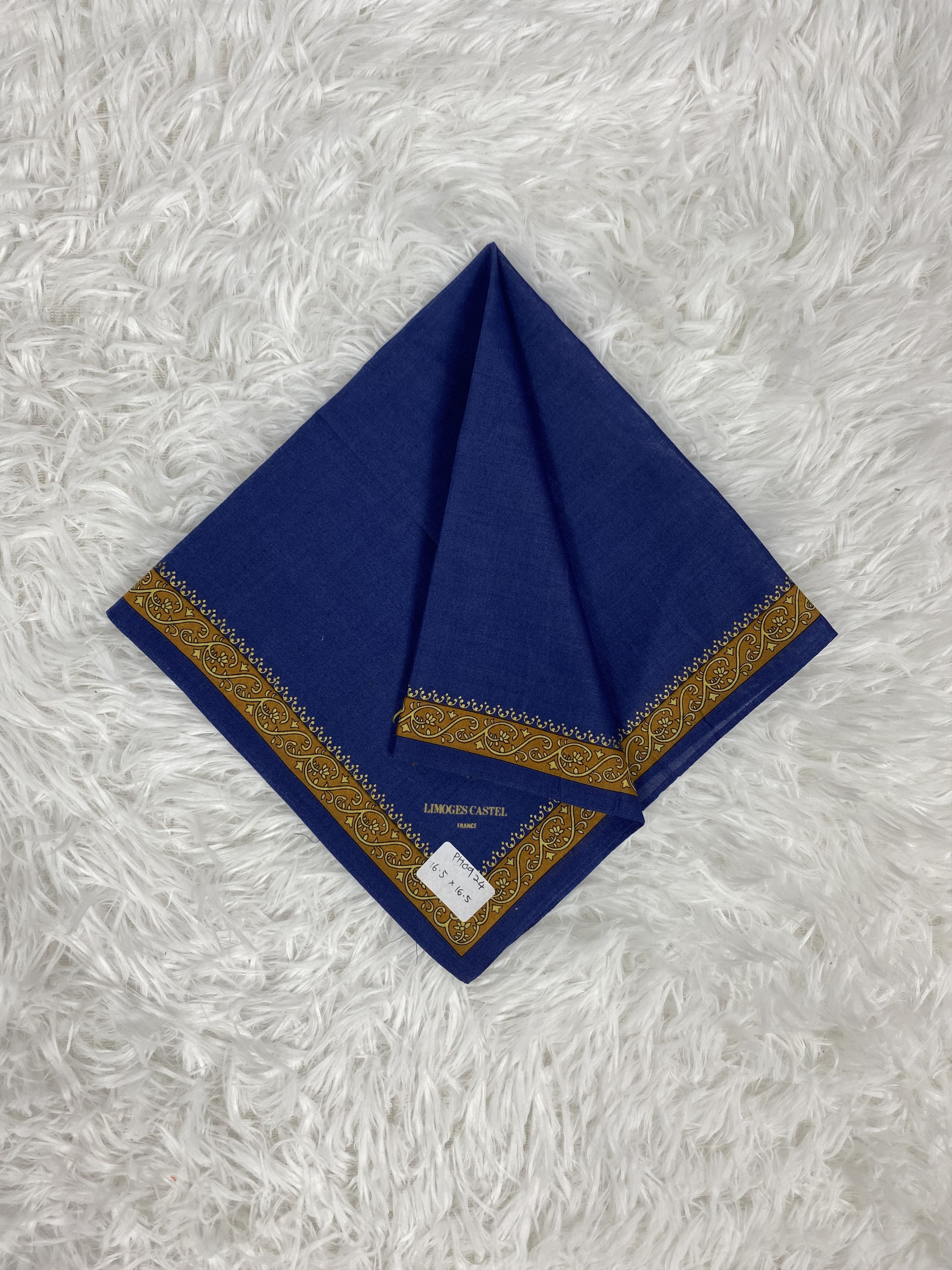 Designer × Vintage Vintage Limoges Castel Handkerchief Neckerchief PH0924 Size ONE SIZE - 1 Thumbnail