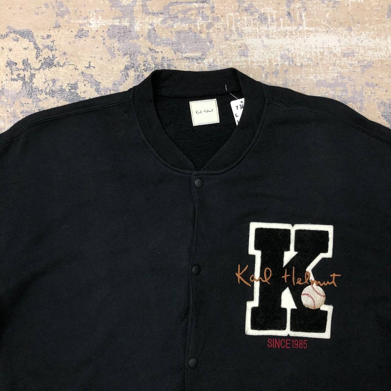 Japanese Brand × Karl Helmut Y362 KARL HELMUT X BASEBALL VARSITY JACKET Size US L / EU 52-54 / 3 - 5 Thumbnail