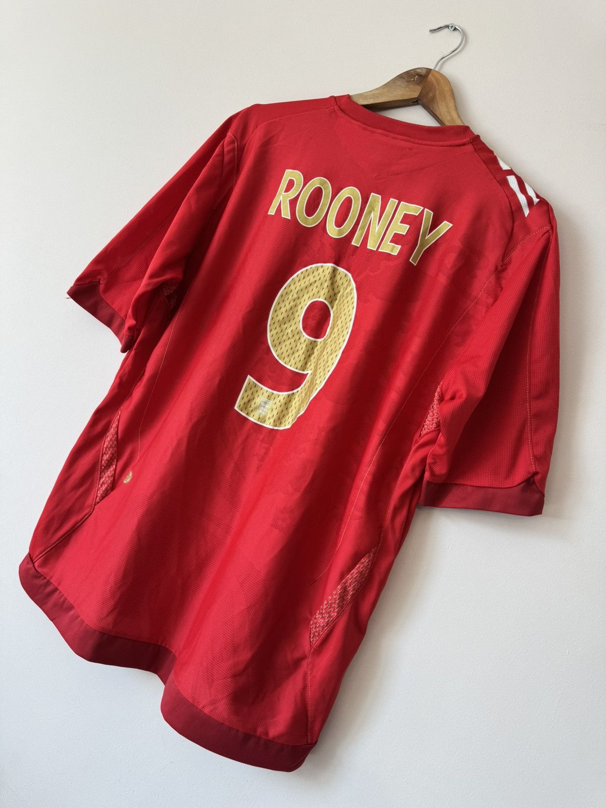 Umbro Rooney #9 England 2006-2007 Vintage Soccer Jersey Football Size US XL / EU 56 / 4 - 4 Thumbnail