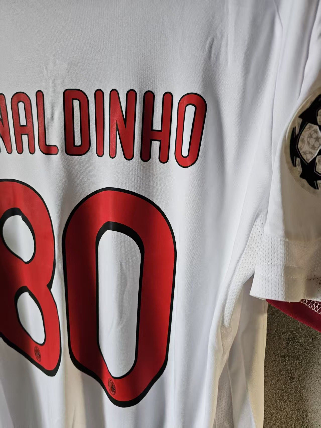 Other 2008 09 AC Milan Away 80 Ronaldinho Jersey Size US L / EU 52-54 / 3 - 3 Thumbnail