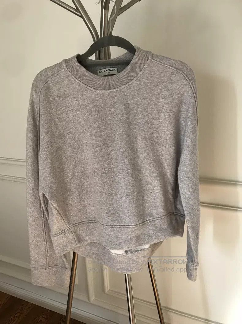 Balenciaga Balenciaga Fleece Front Short Back Long Hoodie Size US XS / EU 42 / 0 - 5 Thumbnail