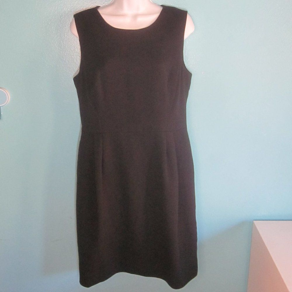 Kate Spade Kate Spade Womens Size 12 Black Sheath Work Dress Lined with Size L / US 10 / IT 46 - 3 Thumbnail