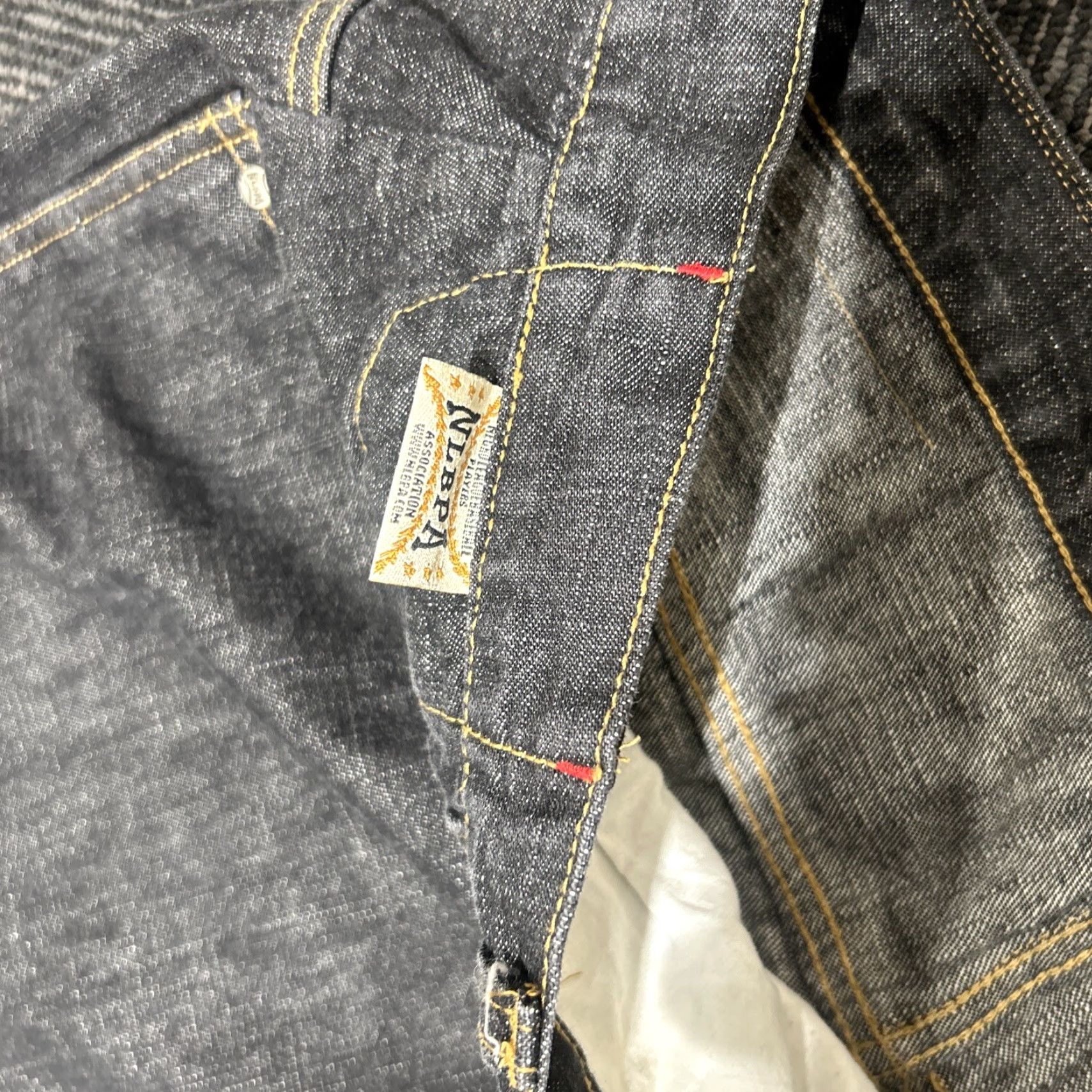 Vintage NLBPA Negro League Baseball Players Jeans Mens 40x32 Blue 100% Cotton Denim Relaxed Baggy Logos Patches Vintage-No N/A Size US 40 / EU 56 - 7 Thumbnail