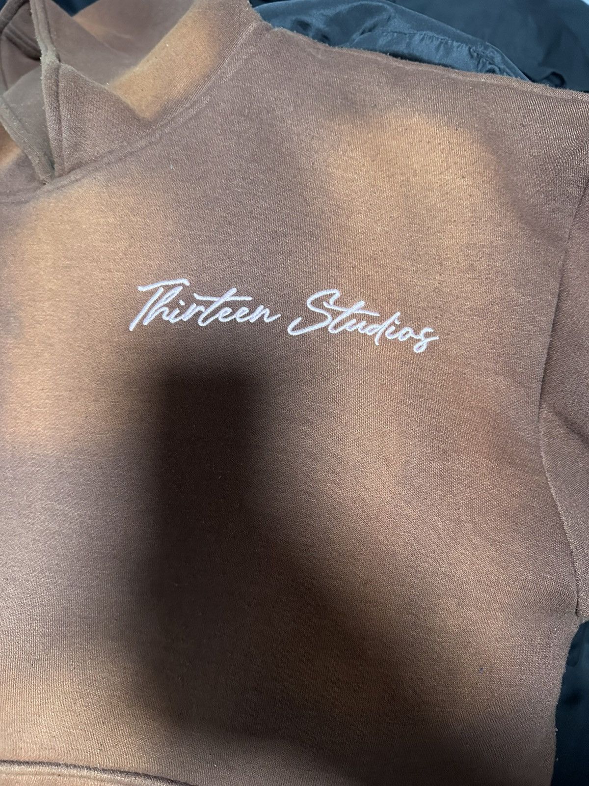 Thirteen Studios Thirteen Studio Brown Acid Hoodie with irreversible sides Size US M / EU 48-50 / 2 - 2 Thumbnail