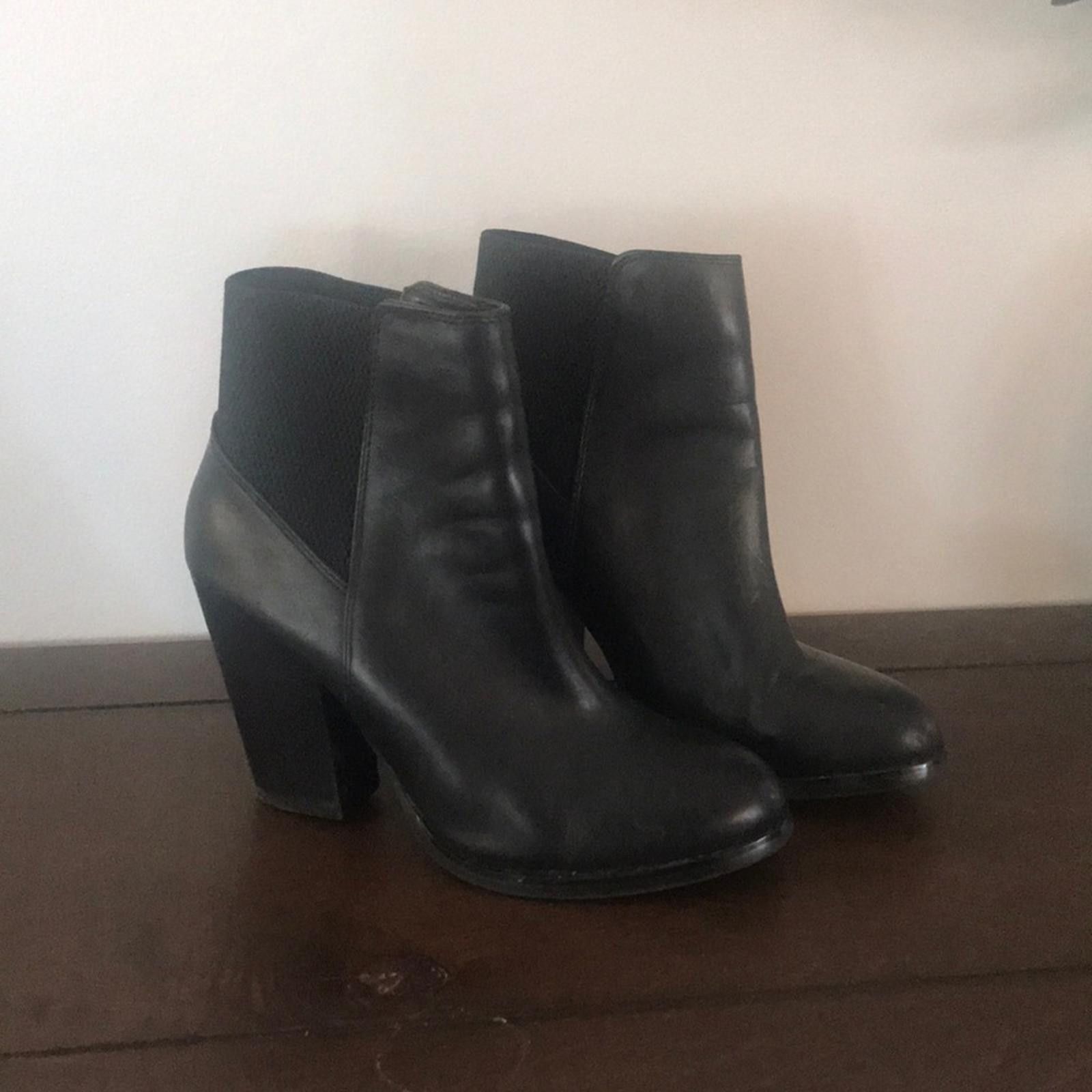 Aldo Aldo Black Ankle Boots Size US 6.5 / IT 36.5 - 2 Thumbnail