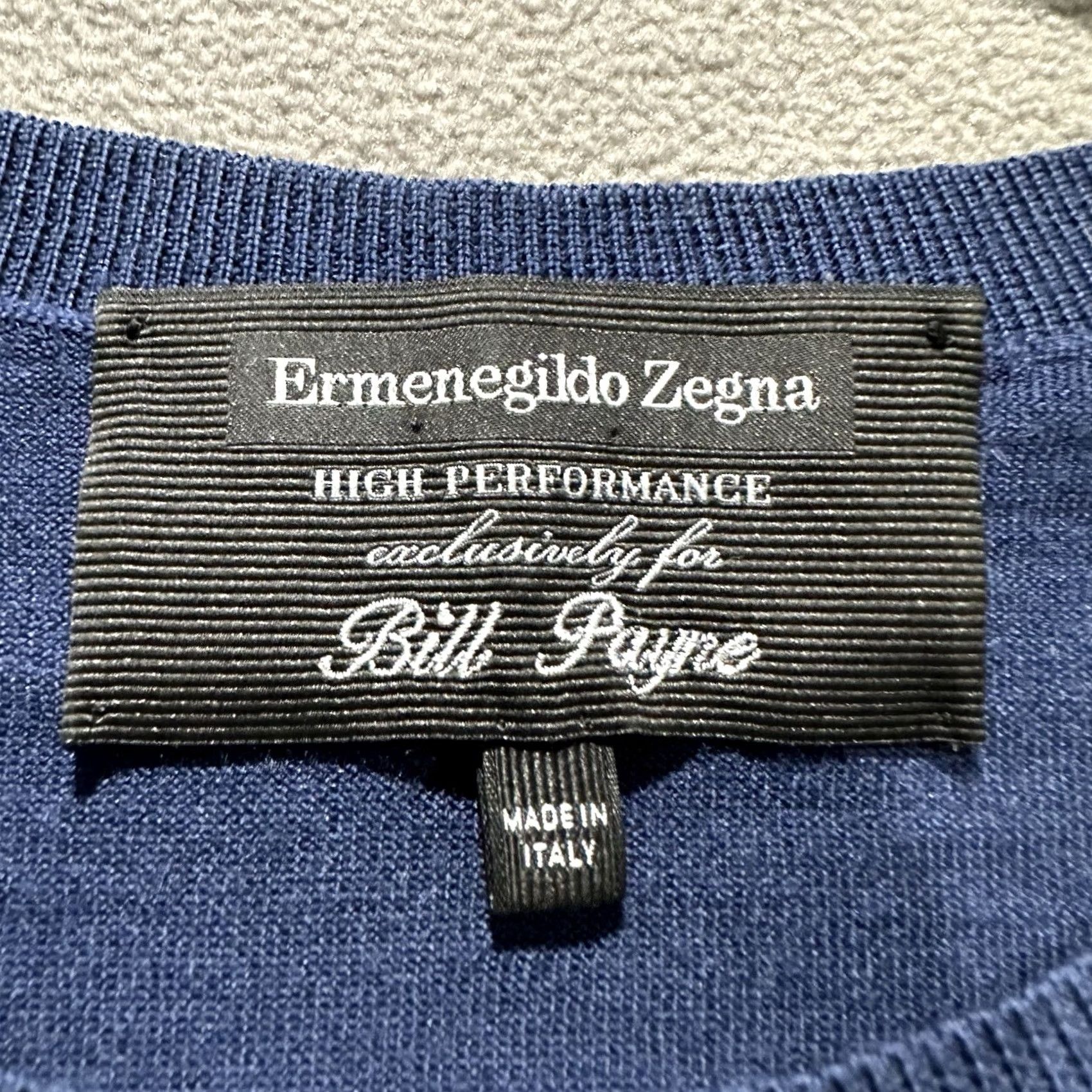 Ermenegildo Zegna Ermenegildo Zegna Sweater Mens 3XL Blue Wool Long Sleeve Crew Neck Pullover Designer Classic Size US XXL / EU 58 / 5 - 4 Thumbnail