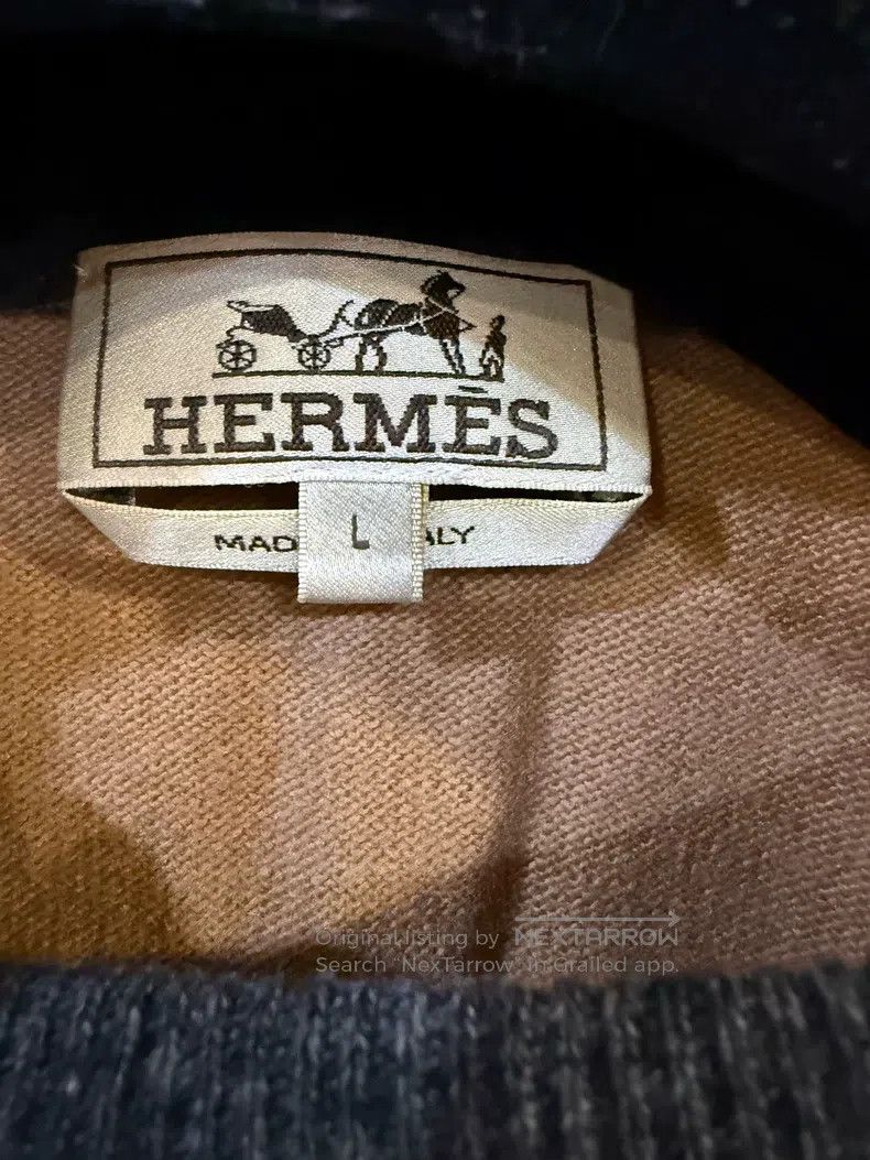 Hermes Hermes Men's Cashmere Knit Sweater Size US L / EU 52-54 / 3 - 3 Thumbnail