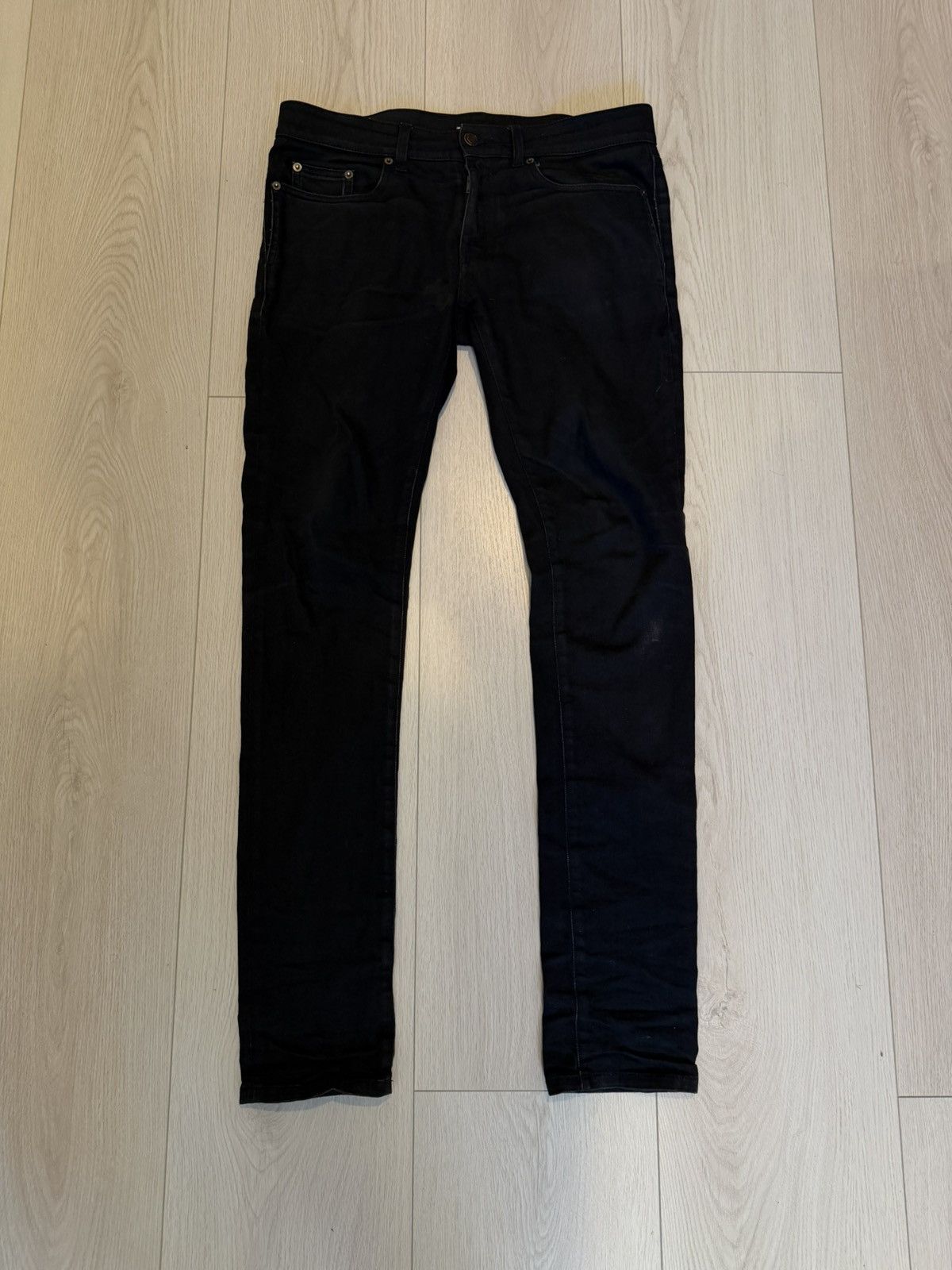 Saint Laurent Paris Saint Laurent Black D02 Skinny Jeans Size US 31 - 2 Thumbnail