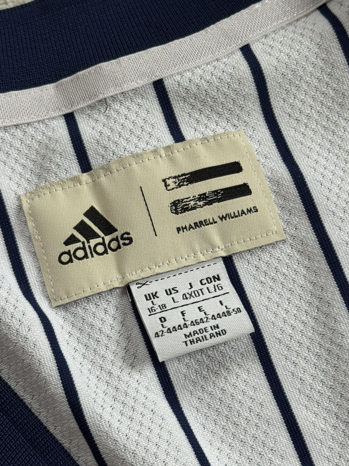 Adidas Adidas & Pharrell Williams striped tank top sleeveless Size L / US 10 / IT 46 - 4 Thumbnail