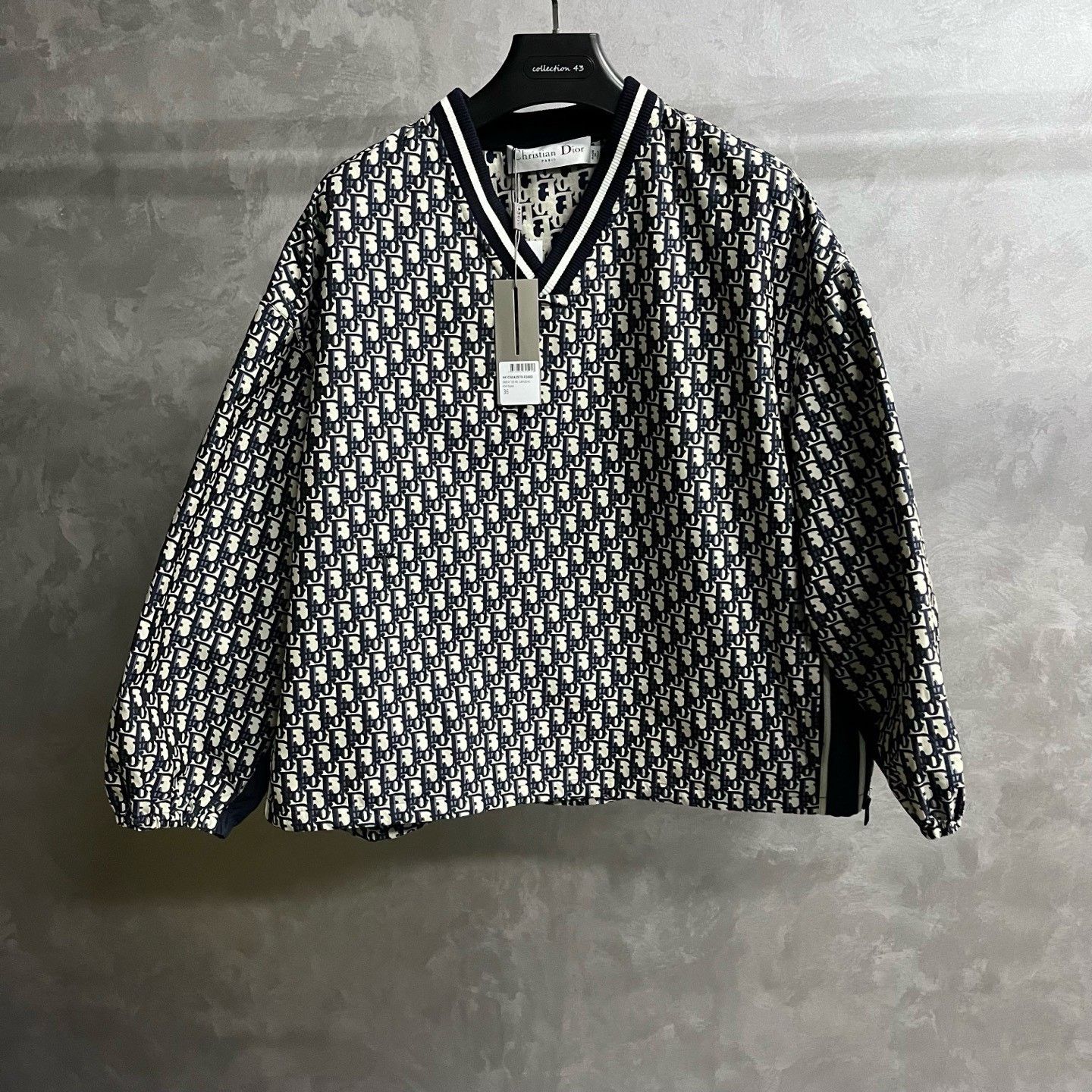 Dior Dior Blue V-Neck Long-Sleeve Jacket Size XS / US 0-2 / IT 36-38 - 1 Thumbnail
