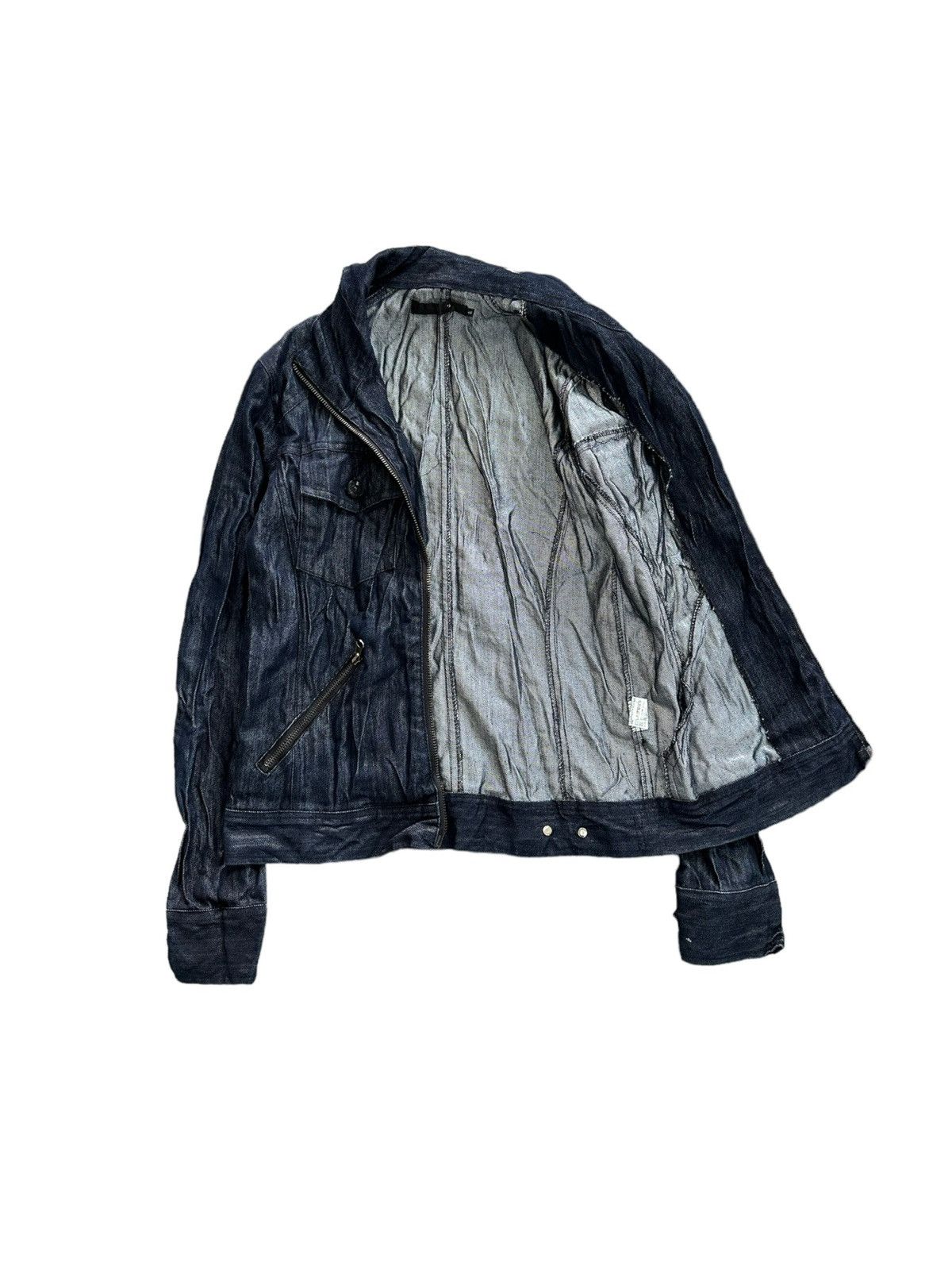 If Six Was Nine 00’s MIDAS 9 blue denim jacket Size US S / EU 44-46 / 1 - 3 Thumbnail