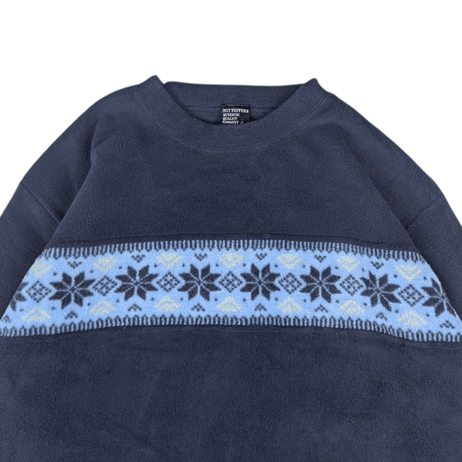 Japanese Brand Vintage 90's SGT PEPPERS Floral Design Fleece Sweatshirts Size US M / EU 48-50 / 2 - 5 Thumbnail