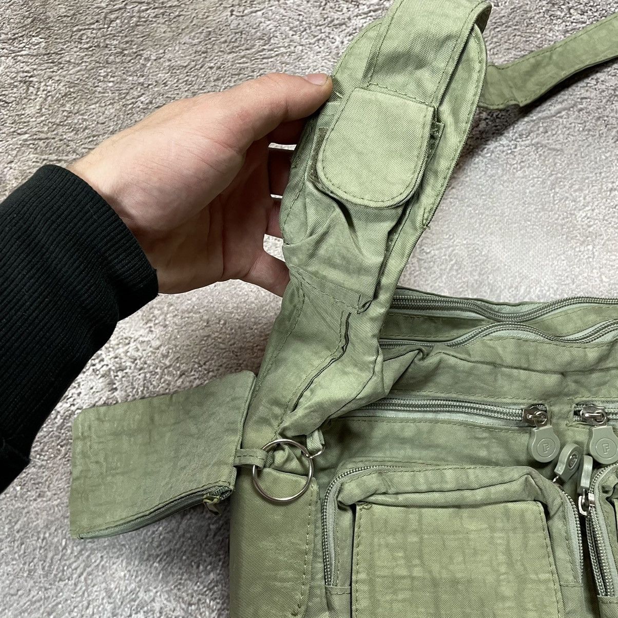 Vintage Vintage 90s Japanese Nylon Shoulder Bag Alt Goth Punk OS Size ONE SIZE - 5 Thumbnail