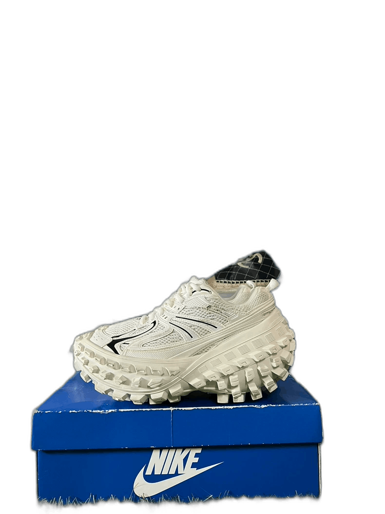 Balenciaga Defender Tire Sneakers in White-2505