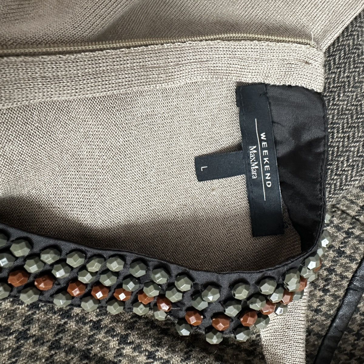 Weekend Max Mara Max Mara Weekend Wool Skirt Suit-Checked Blazer&Skirt Set Size L / US 10 / IT 46 - 19 Thumbnail