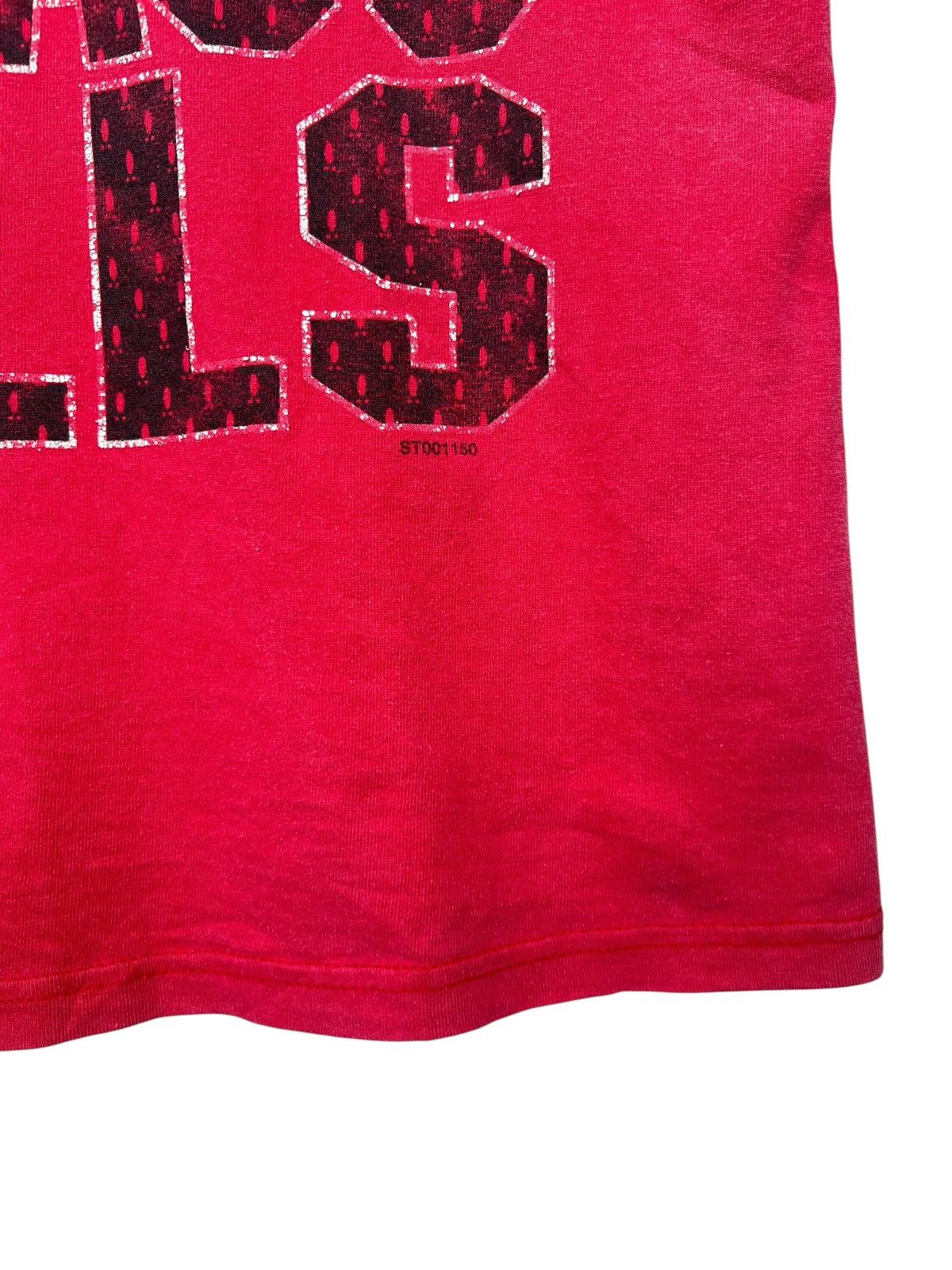 NBA Vintage 90s Chicago Bulls Distressed Sunfaded Red Tees Size US M / EU 48-50 / 2 - 5 Thumbnail
