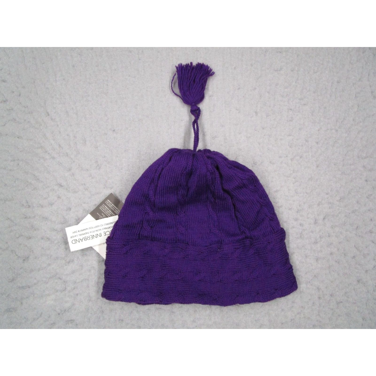 Vintage Vintage Merkley Headgear Hat Mens One Size Purple Wool Knit Lined Ski Snowboard Beanie Size ONE SIZE - 6 Thumbnail