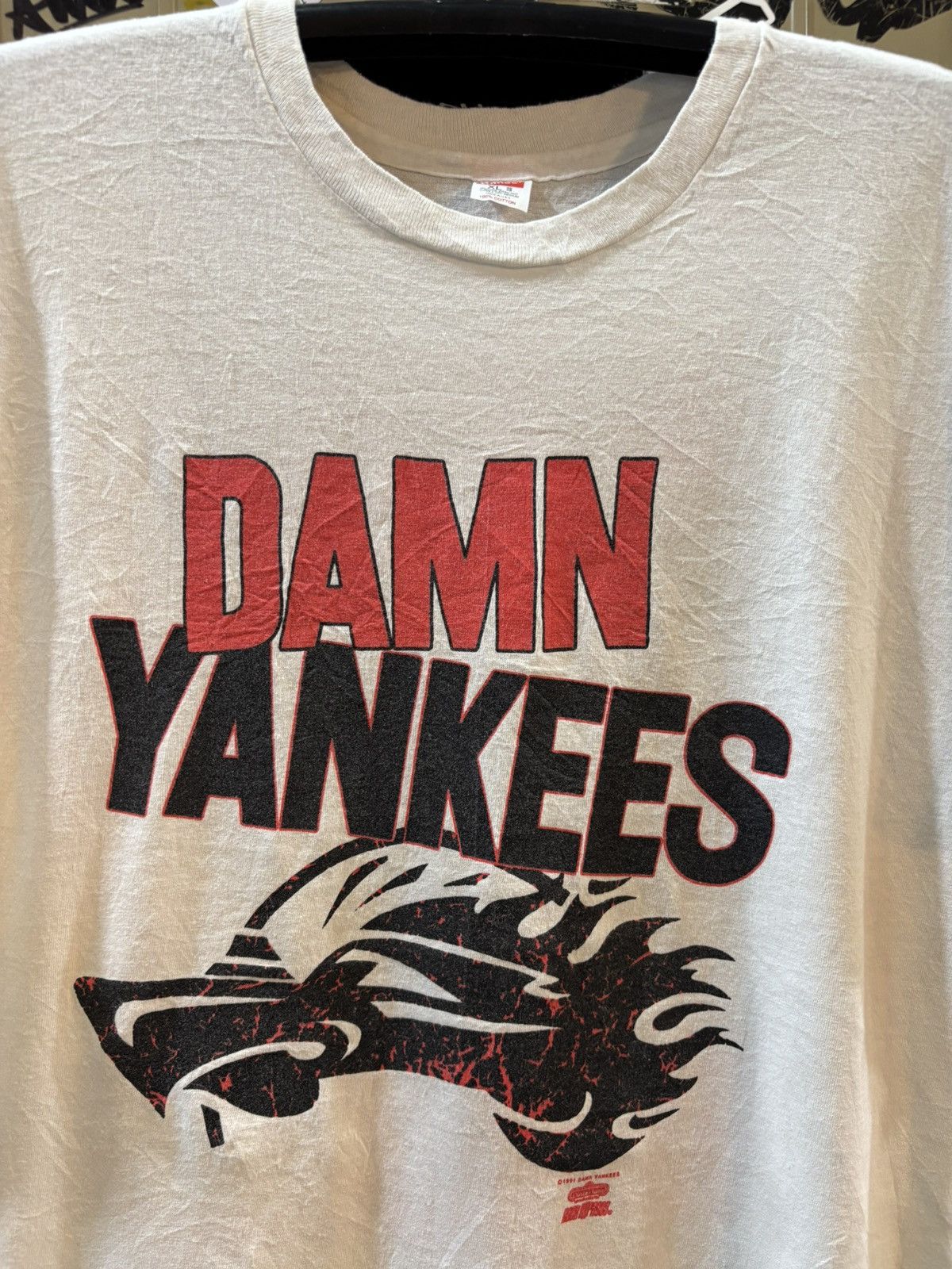 Band Tees Damn yankees vintage tee 1991’s Size US XL / EU 56 / 4 - 2 Thumbnail