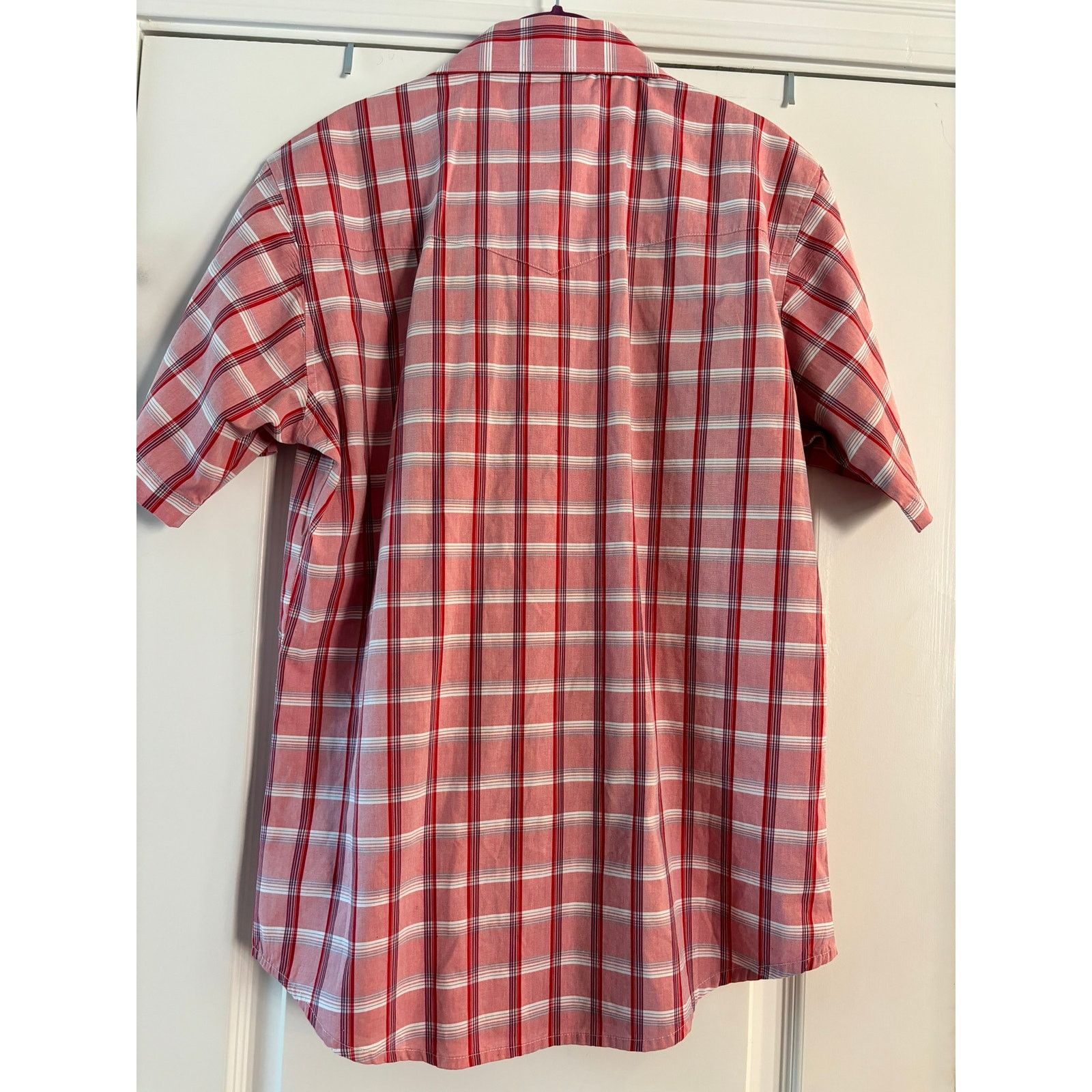 Wrangler Wrangler Snap Shirt Button Down Short Sleeve Plaid Size M Size US M / EU 48-50 / 2 - 2 Thumbnail