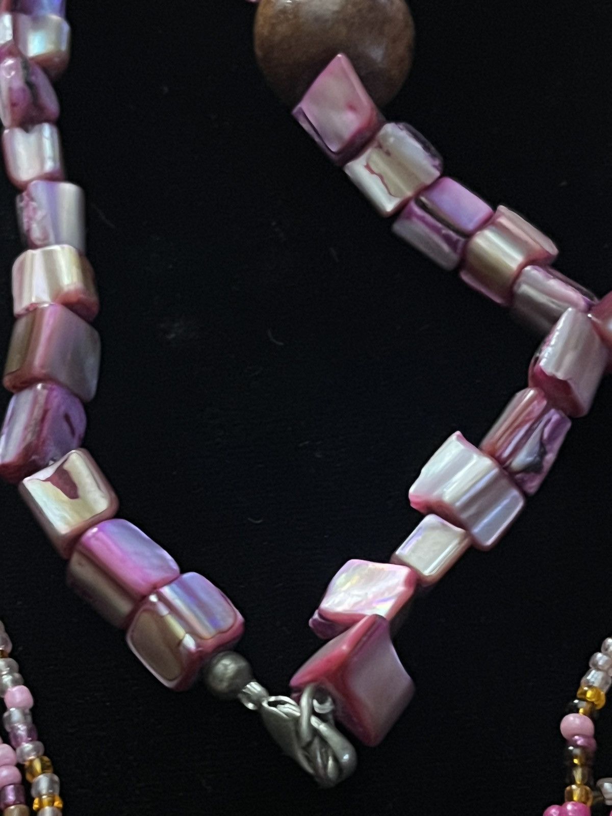 Other Vintage Bohemian Multi-Strand Seed Bead & Shell Necklace Size ONE SIZE - 3 Thumbnail