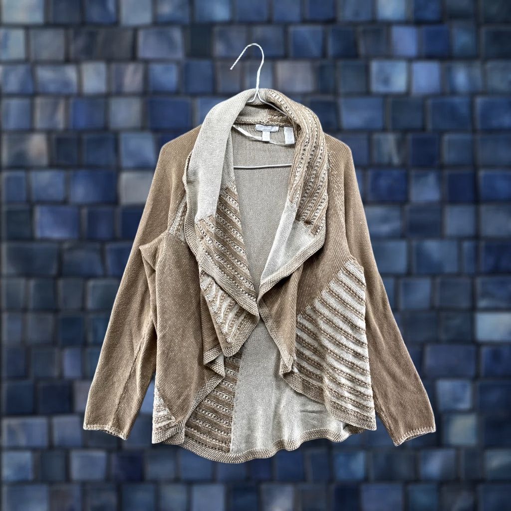Charter Club Charter Club Cardigan Sweater Open Front Knit Shawl Collar Women Petite Large Multicolor Measurements: See Photos Womens Knit Cardigan Size L / US 10 / IT 46 - 1 Thumbnail