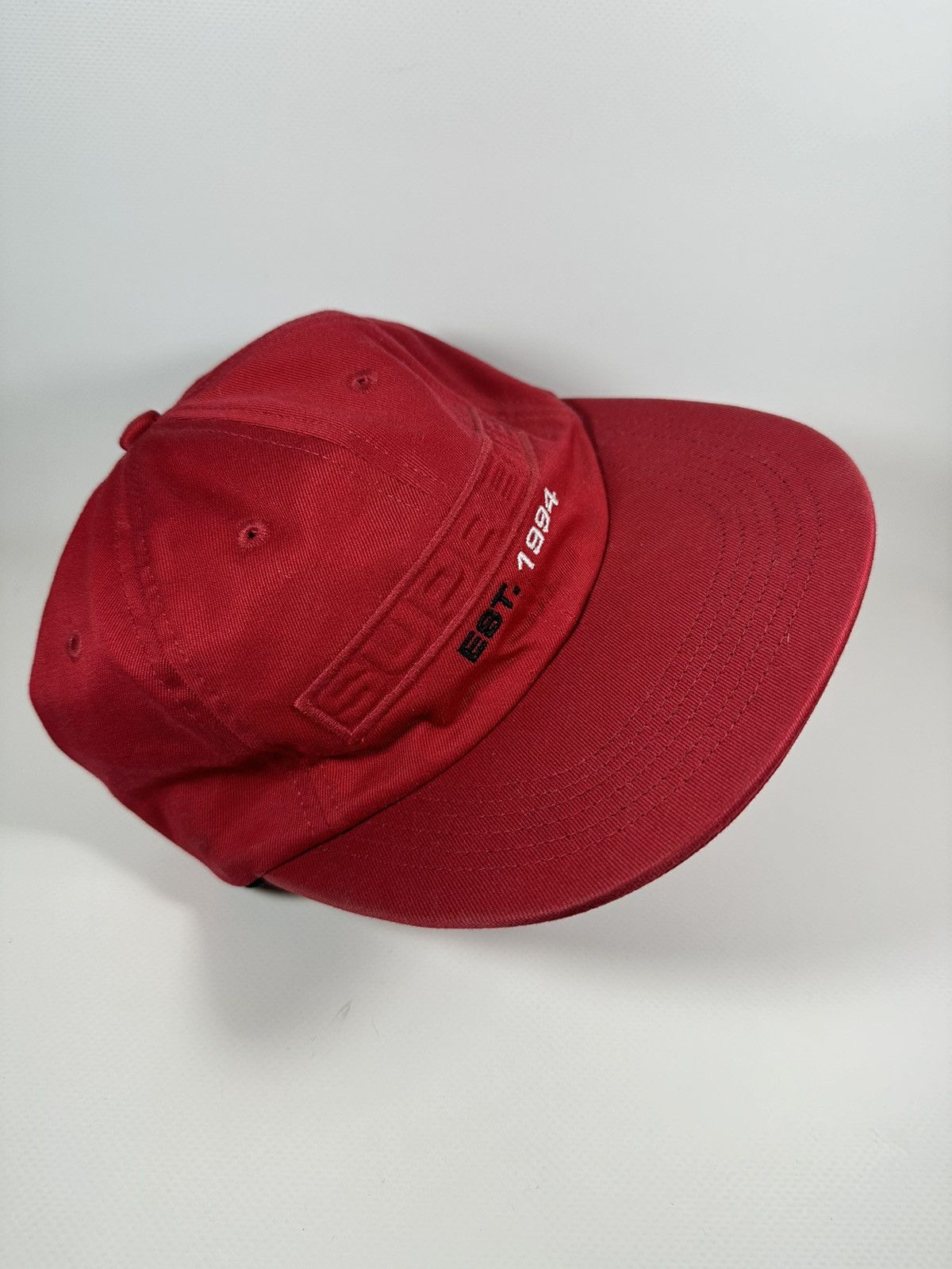 Supreme Supreme Embossed Logo 6 Panel Red 1994 est. Hat SS18 Size ONE SIZE - 4 Thumbnail