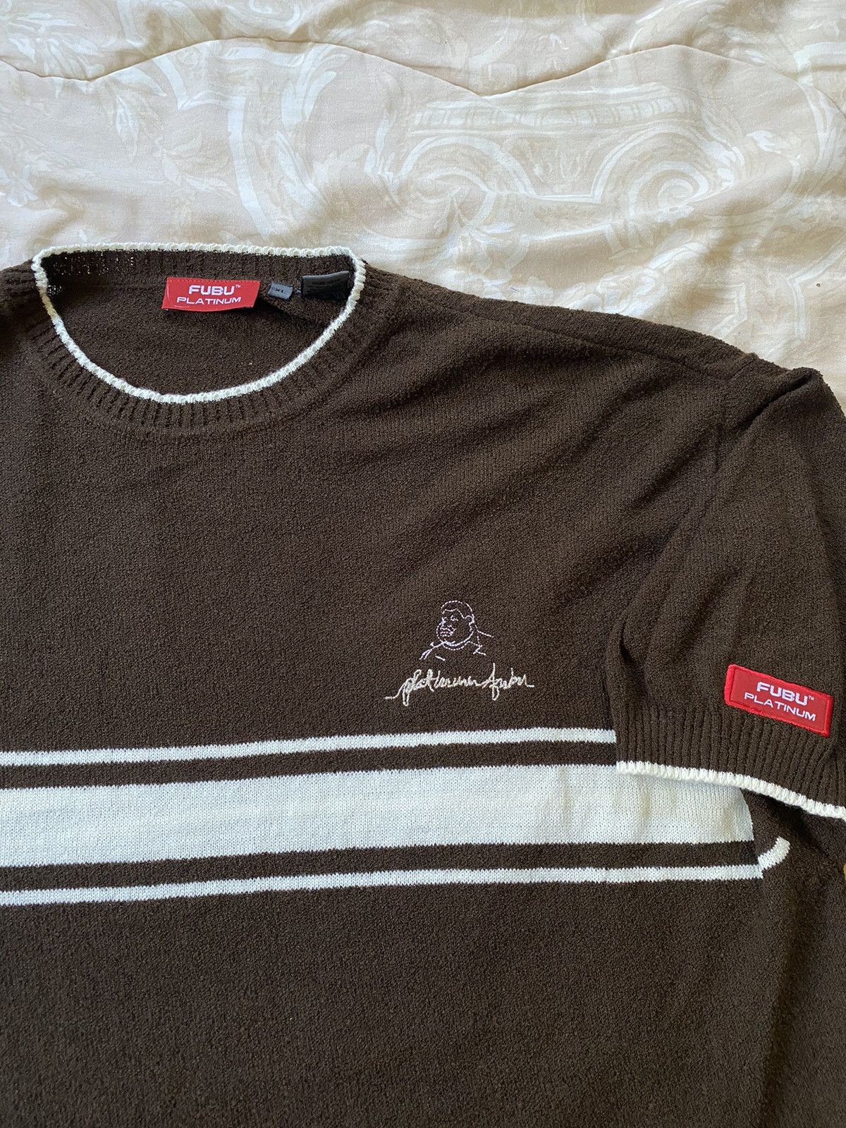 Fubu × Southpole × Vintage Vintage 90s Platinum FUBU Fat Albert Pullover Sweatshirt Size US XL / EU 56 / 4 - 2 Thumbnail