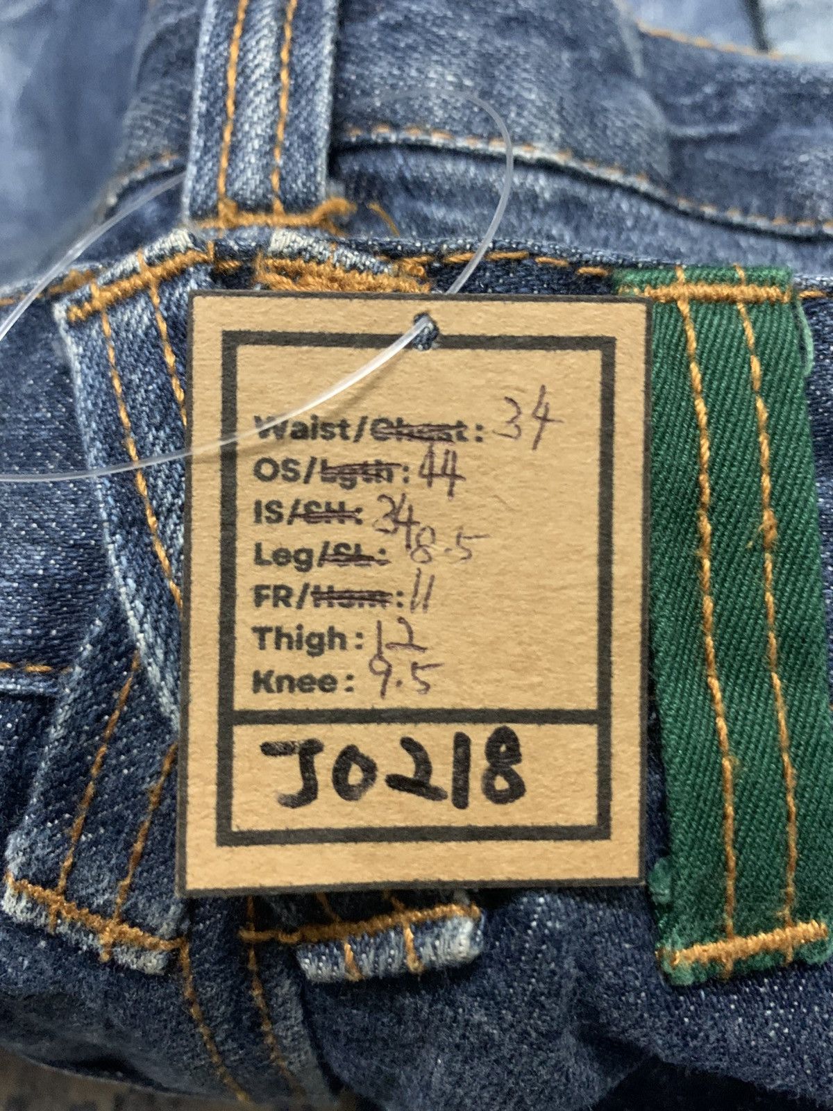 Japanese Brand Nylaus Harajuku Punk Y2K Fade Whiskered Denim Size US 34 / EU 50 - 13 Thumbnail