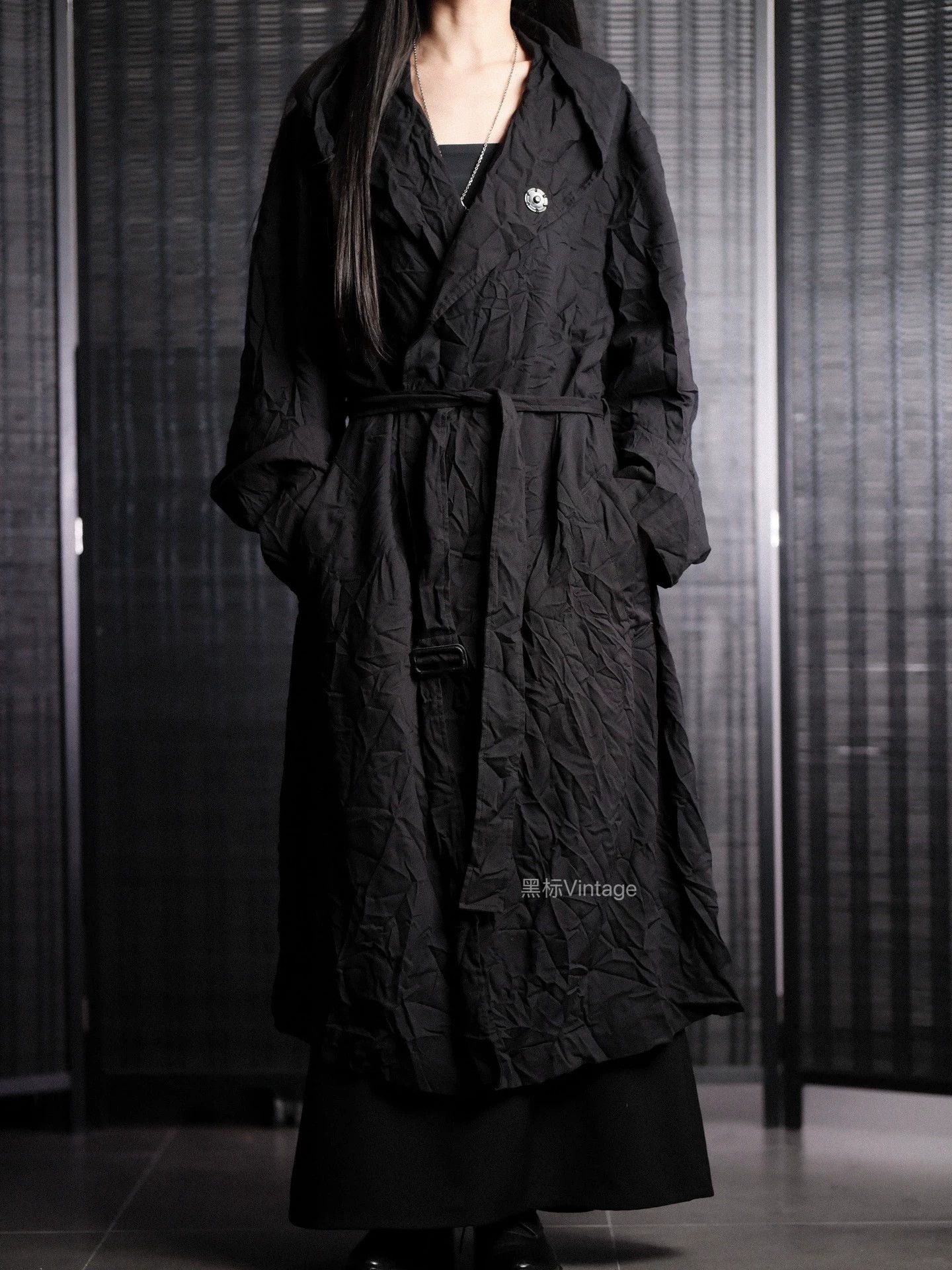 Yohji Yamamoto Yohji Yamamoto 18ss Archive Pleated Boxing Coat Size US M / EU 48-50 / 2 - 3 Thumbnail