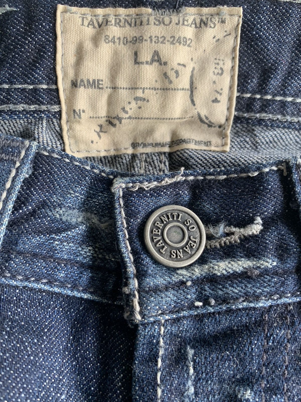 If Six Was Nine × Japanese Brand × Jean FLARE JEANS Taverniti so Jeans Punk Style Denim☠️🎌 Size US 33 - 20 Thumbnail