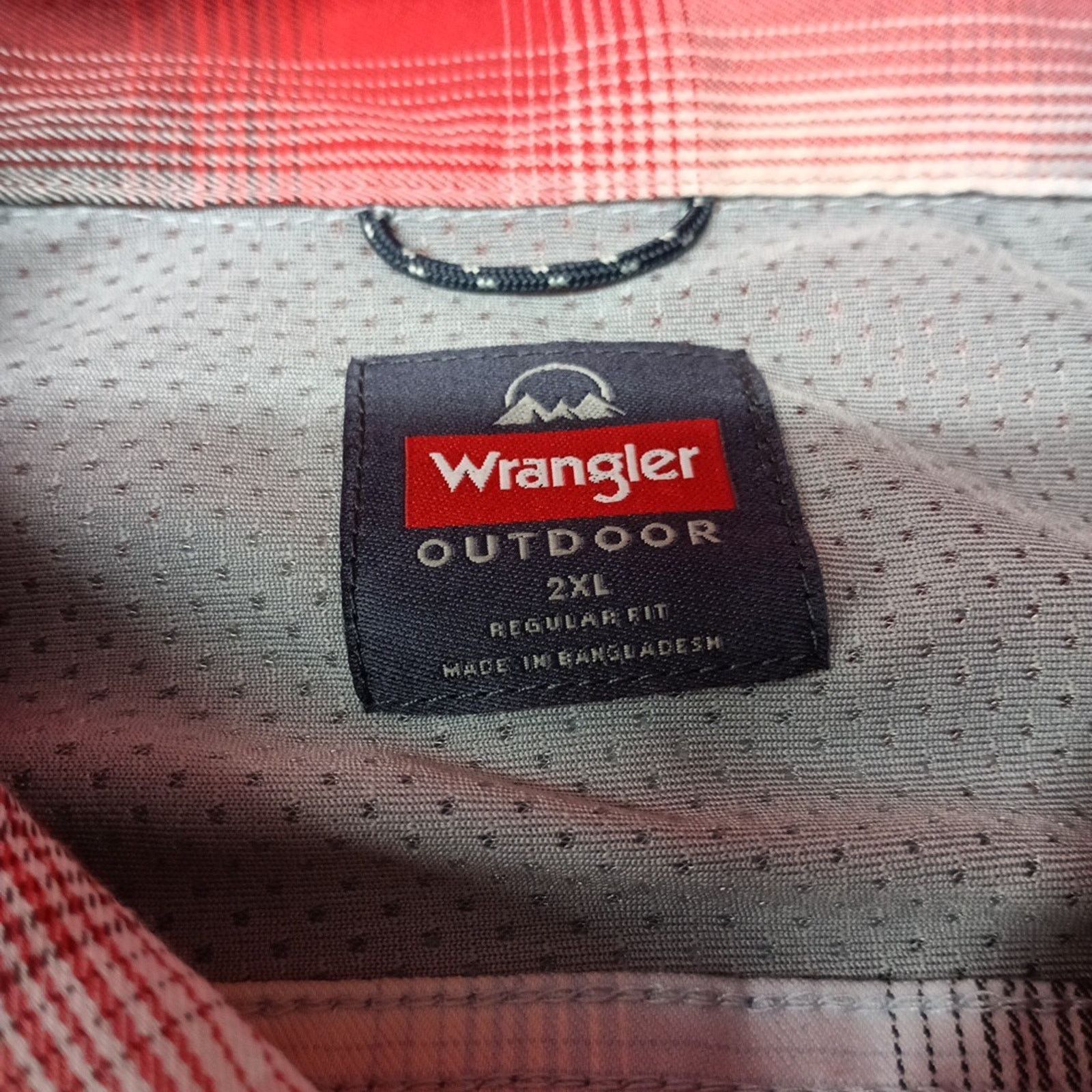 Wrangler Wrangler Shirt Men's 2XL Red Plaid Convertible Sleeves Size US XXL / EU 58 / 5 - 6 Thumbnail