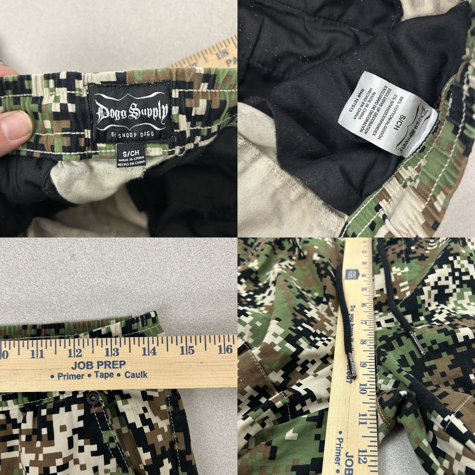 Vintage SNOOP DOGG Supply Pull On Cargo Pants Army Digi CAMO Small Cargo Pants Mens Camouflage Hip Hop Size US 29 - 9 Thumbnail