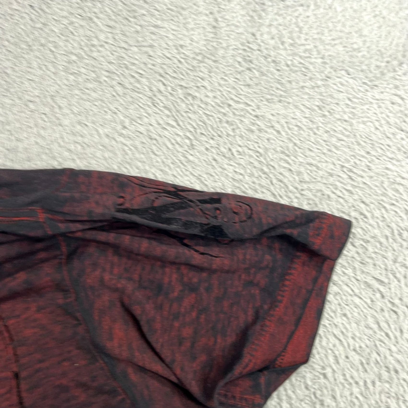Affliction Affliction Shirt Mens Large Red Black Y2K Live Fast Tie Dye Tee Size US L / EU 52-54 / 3 - 4 Thumbnail