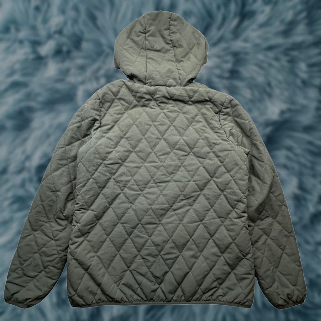 Eddie Bauer Eddie Bauer Diamond Quilted Fleece Lined Jacket Womens Large Hooded Green Jacket Size L / US 10 / IT 46 - 1 Thumbnail
