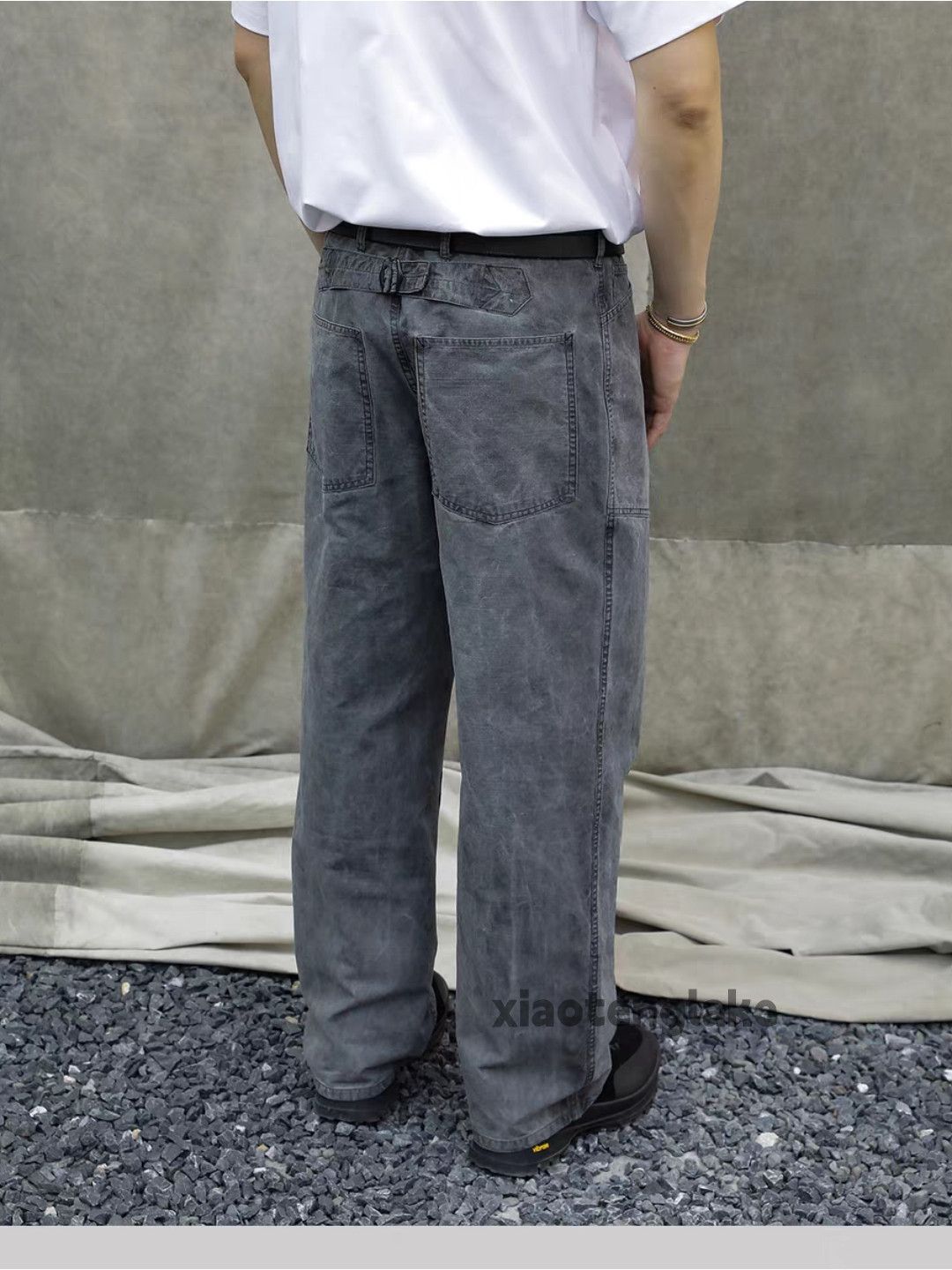 Designer Unisex outdoor utility military loose baggy faded pants Size US 34 / EU 50 - 9 Thumbnail