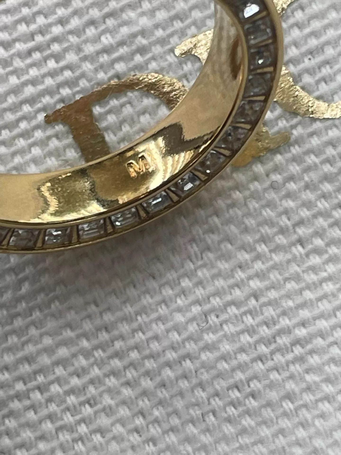 Dior Dior White Enamel Ring Size 52 Size ONE SIZE - 6 Thumbnail