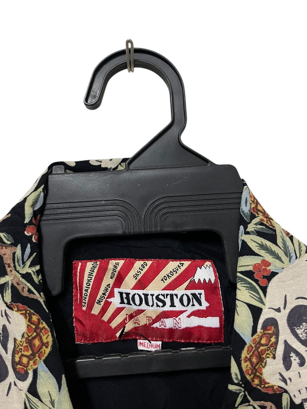 Japanese Brand × Vintage 🔥Vtg Rayon Shirt By Houston Skull Full Print Size US M / EU 48-50 / 2 - 5 Thumbnail