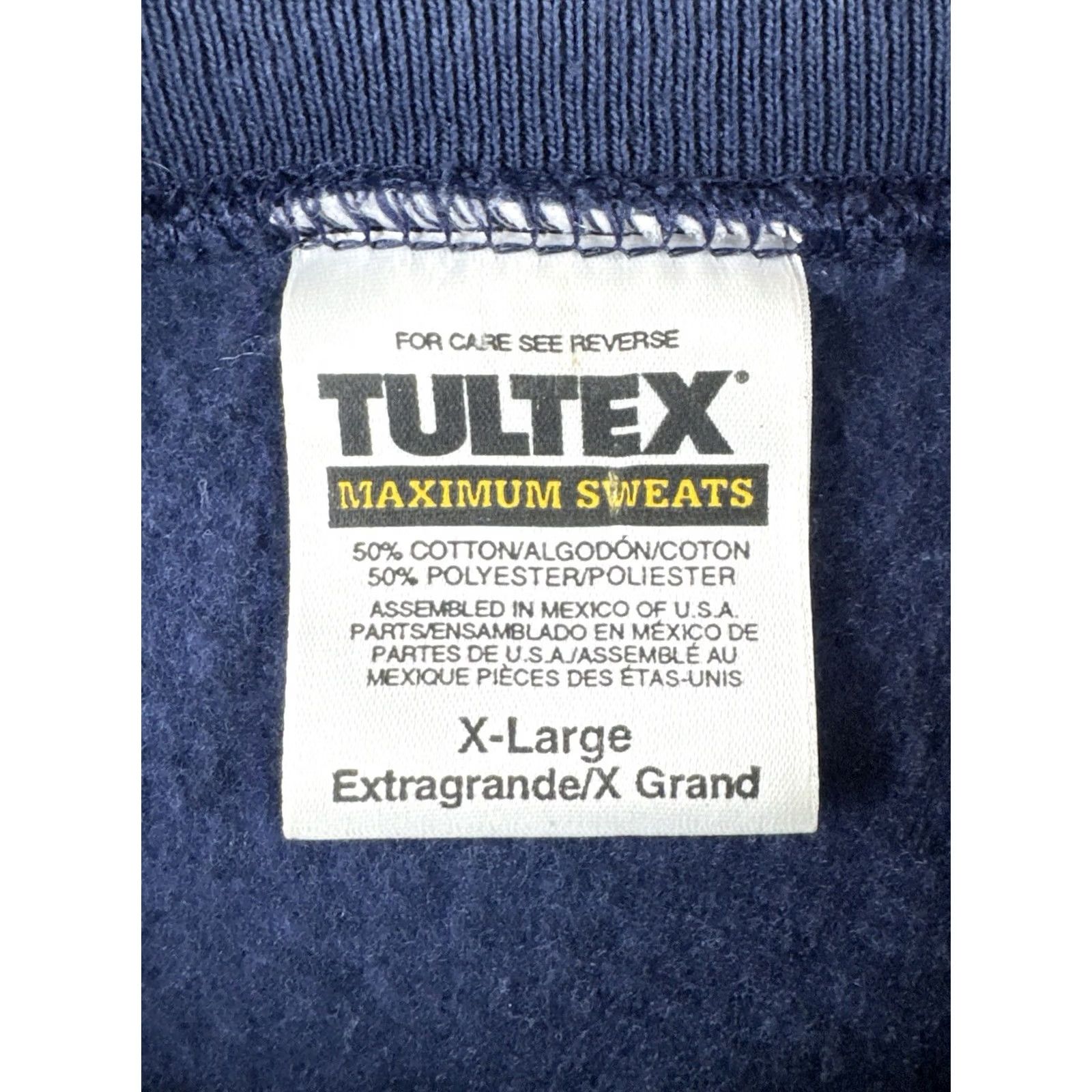 Tultex VINTAGE Tultex Wolf Crewneck Sweatshirt XL Blue 90s Wildlife USA Mens Pullover Crew Neck Size US XL / EU 56 / 4 - 7 Thumbnail