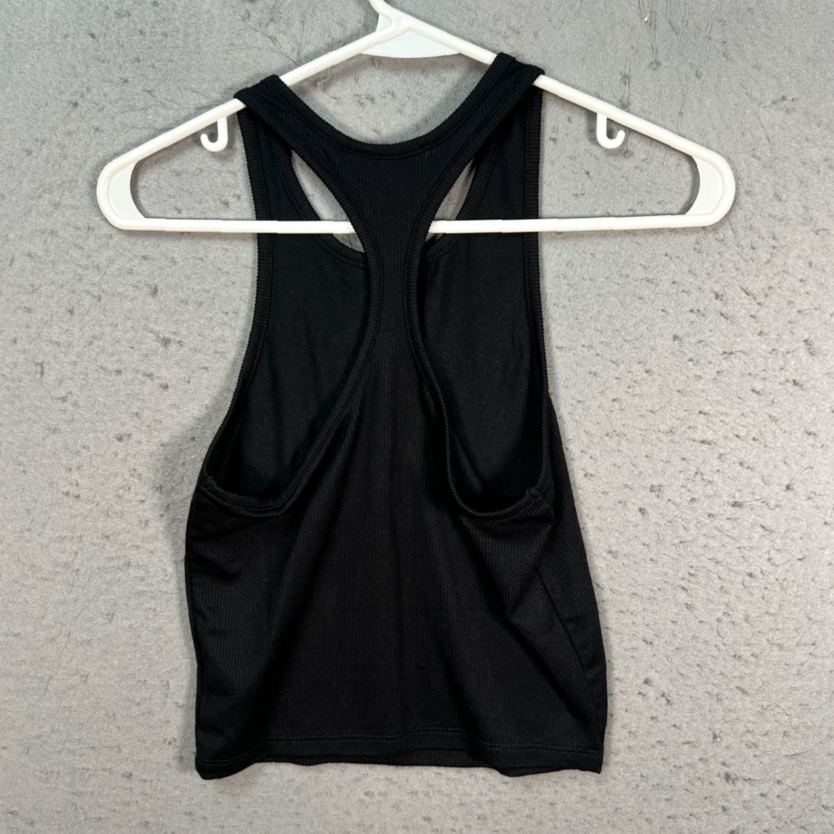 Lulus Lulus XS Black Tank Cropped Racerback Ribbed Cropped Tank Top Womens XS Black Summer Style New with Tags Size XS / US 0-2 / IT 36-38 - 2 Thumbnail