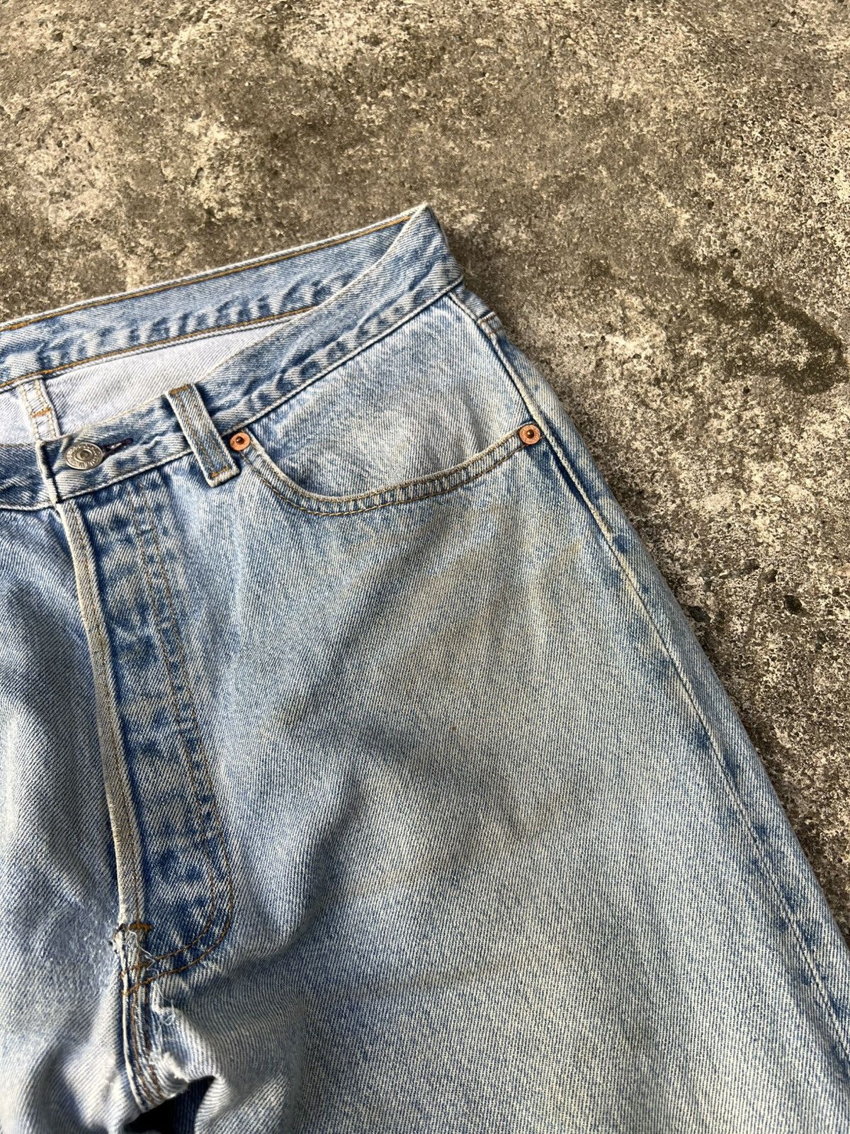 Levi's Vintage 90’s Levi’s 501xx Faded Distressed Mud Wash Jean#USA Size US 32 / EU 48 - 11 Thumbnail