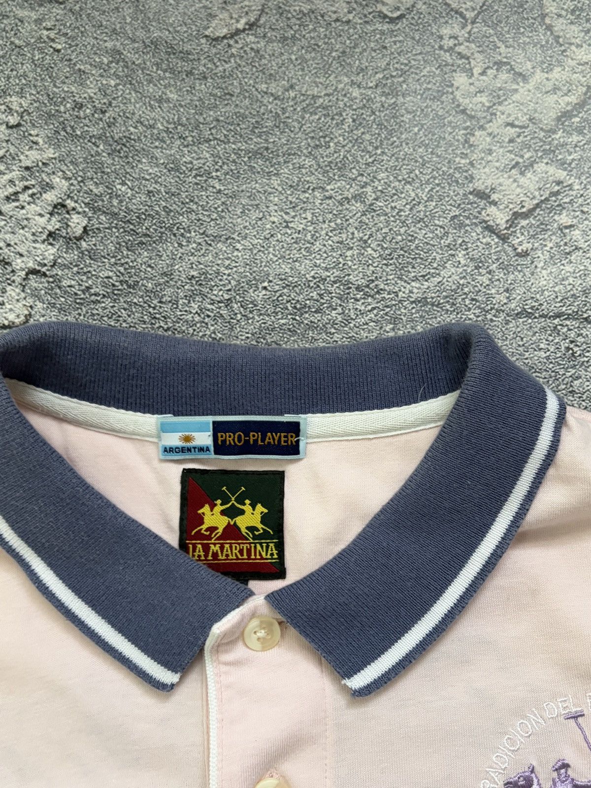 La Martina La Martina Argentina Ocean Polo Club Pink Patch Logo XXL Size US XXL / EU 58 / 5 - 4 Thumbnail